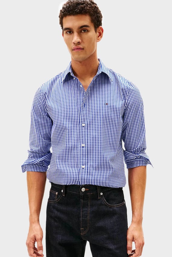 Рубашка FLEX POPLIN BIG GINGHAM RF SHIRT Tommy Hilfiger