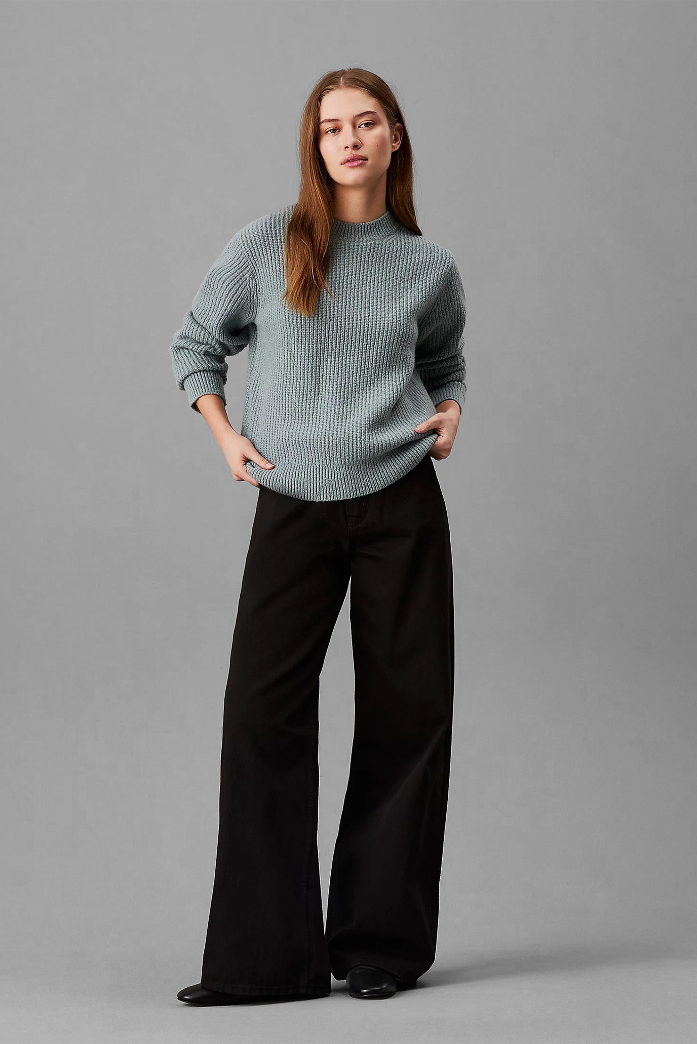 Свитер BOUCLE RIB C-NK RELAXED SWEATER 2