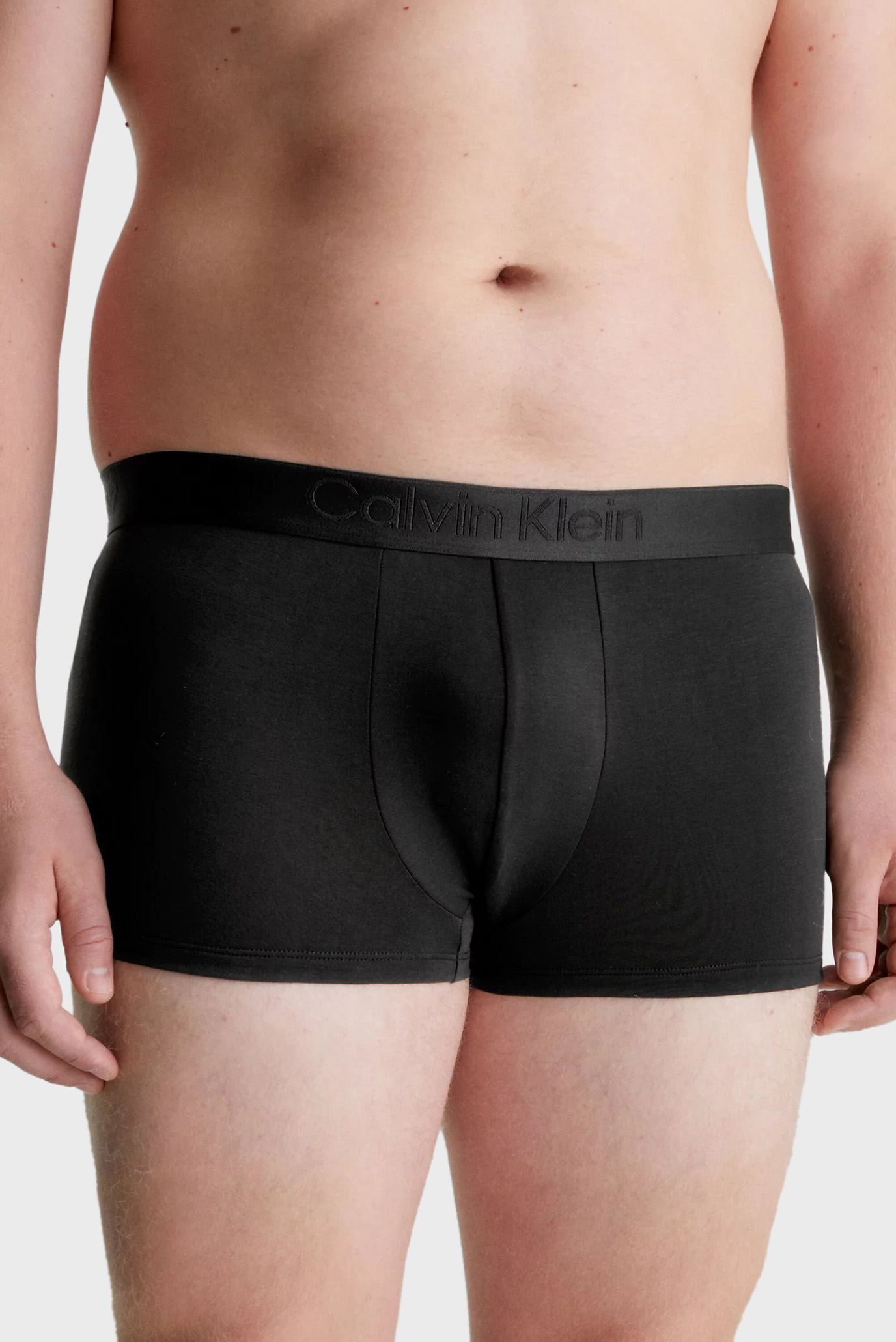 Мужские черные боксеры (3 шт) LOW RISE TRUNK 3