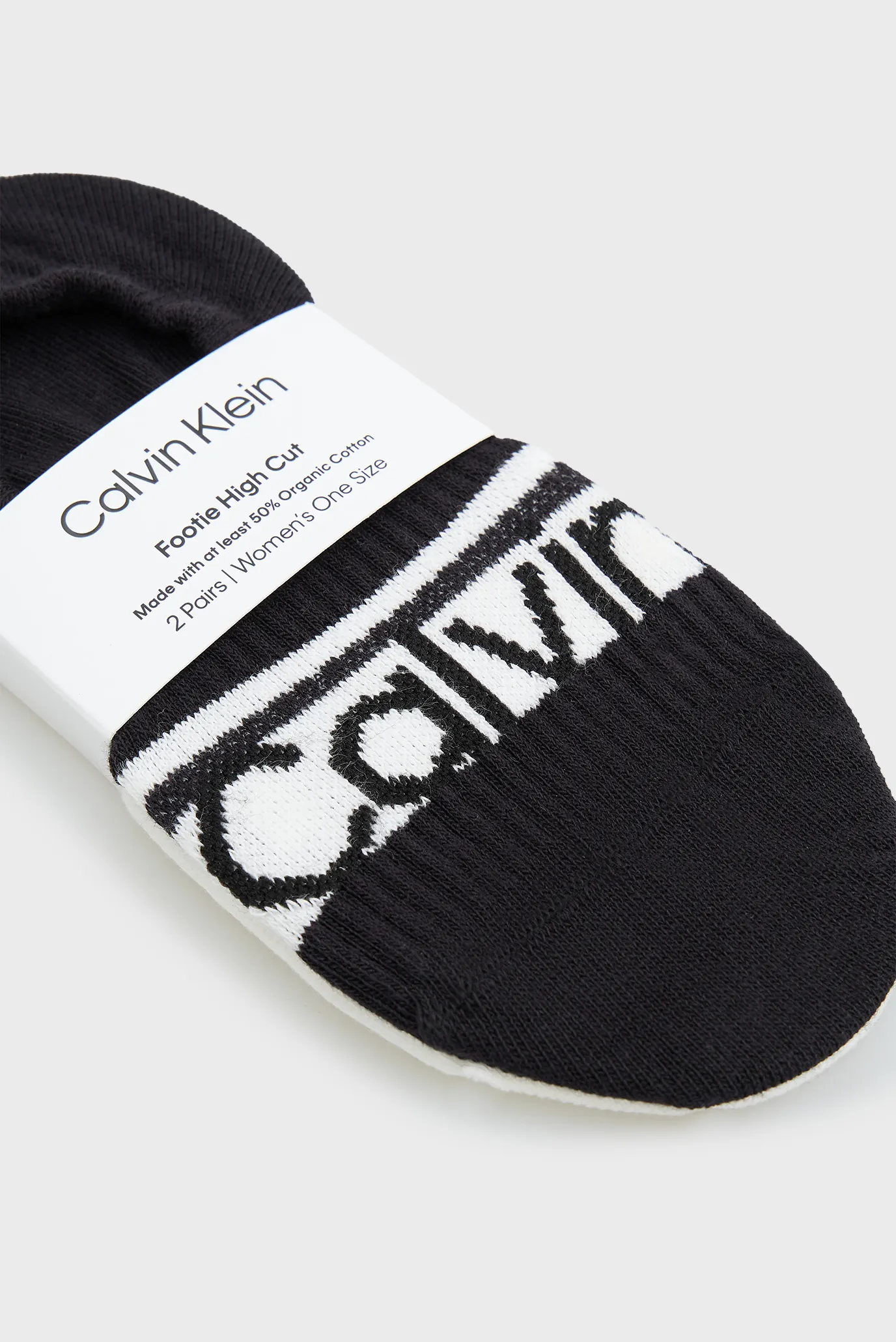 Следы CK WOMEN FOOTIE HC 2P LOGO STR 2