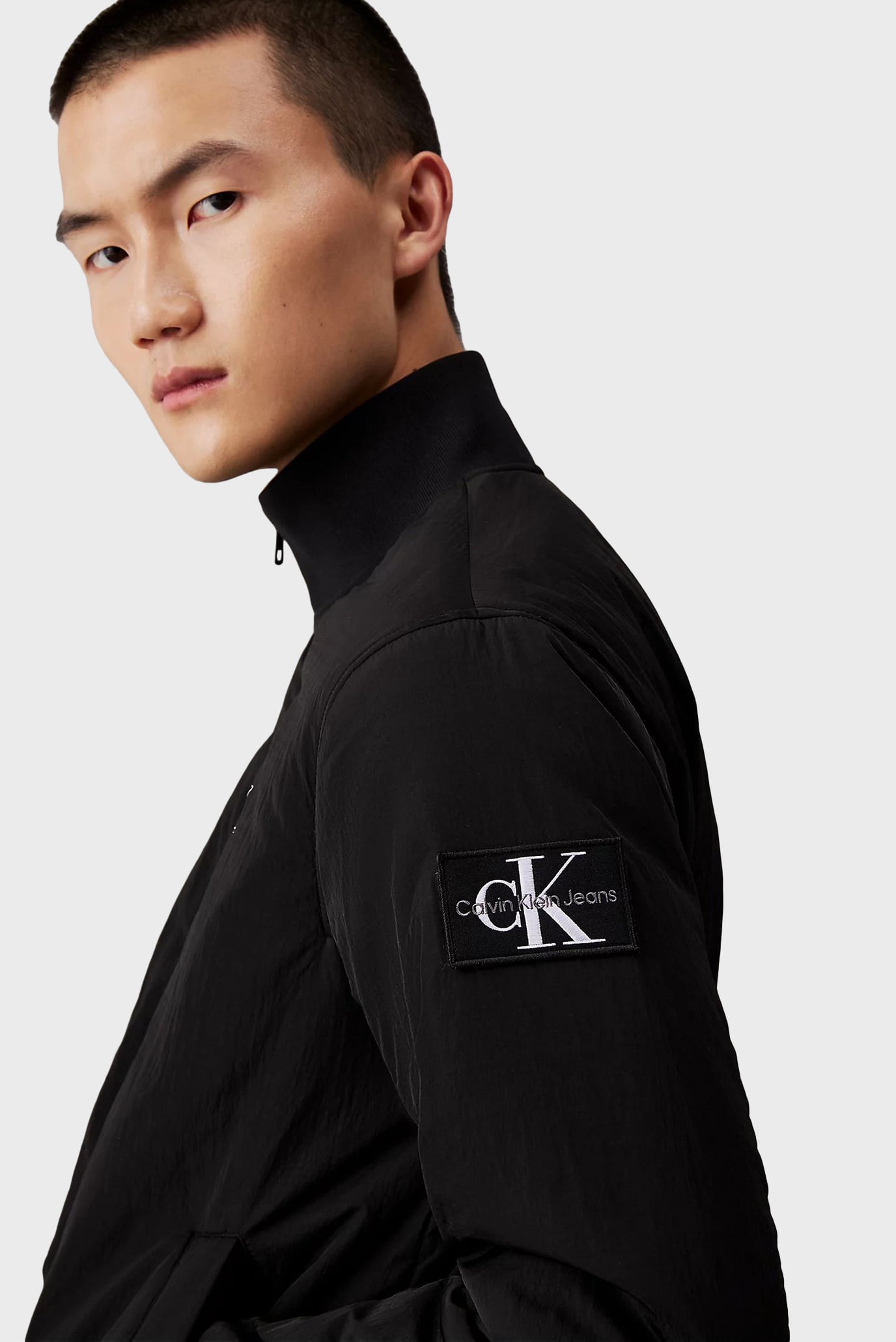 Мужская черная куртка PADDED HARRINGTON 4