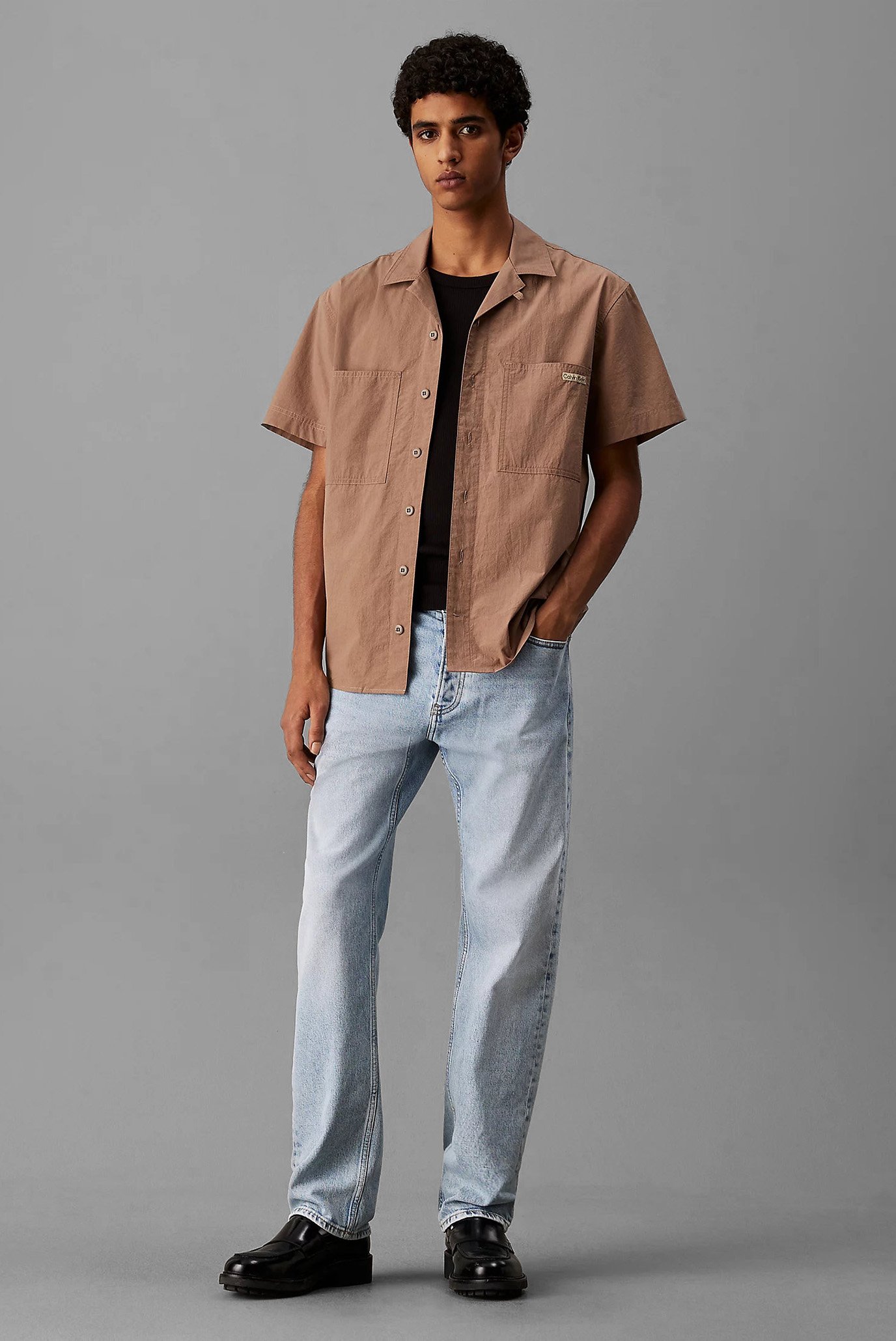 Рубашка с коротким рукавом COTTON POPLIN S S SHIRT 2