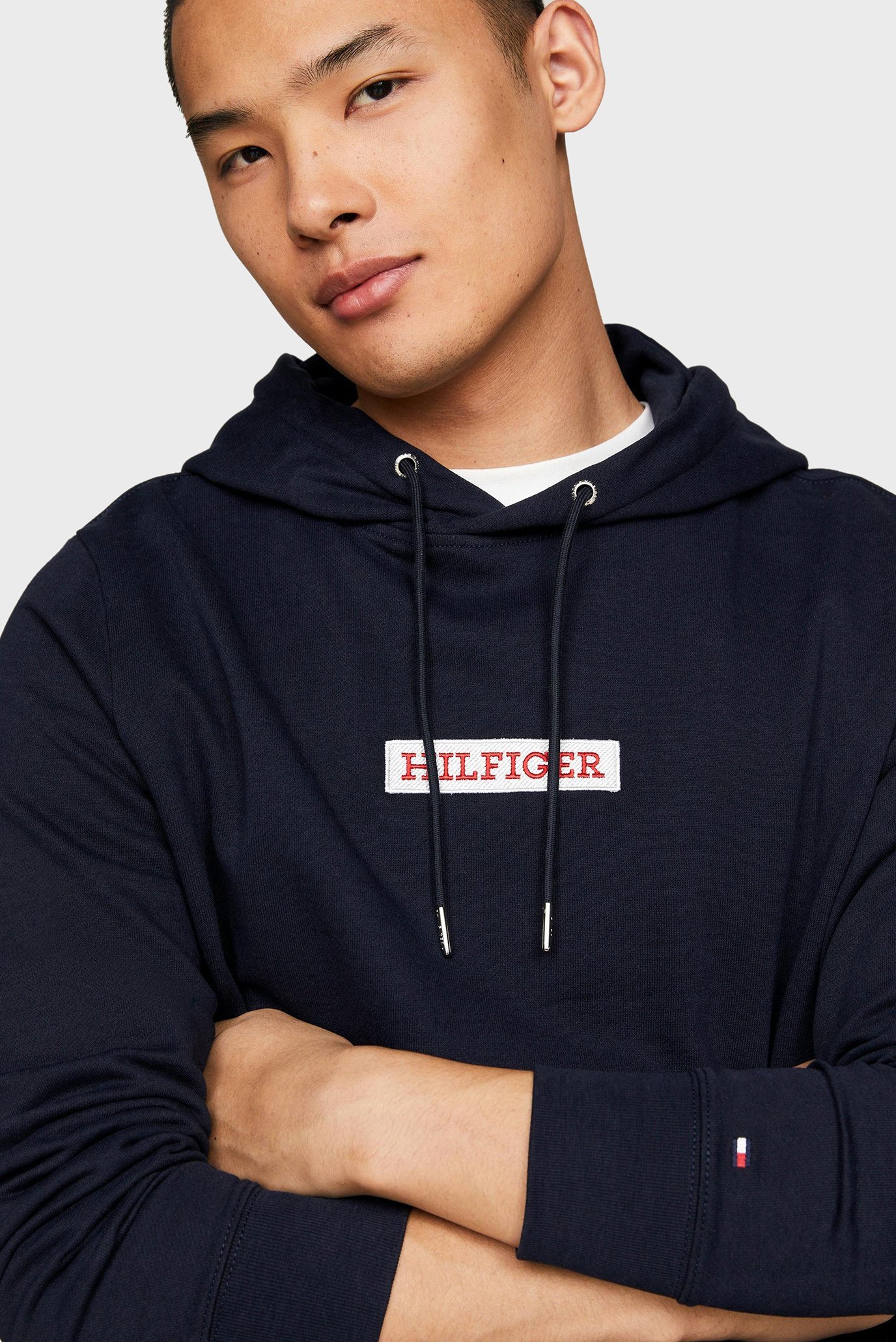 Мужское темно-синее худи MONOTYPE BOX 4