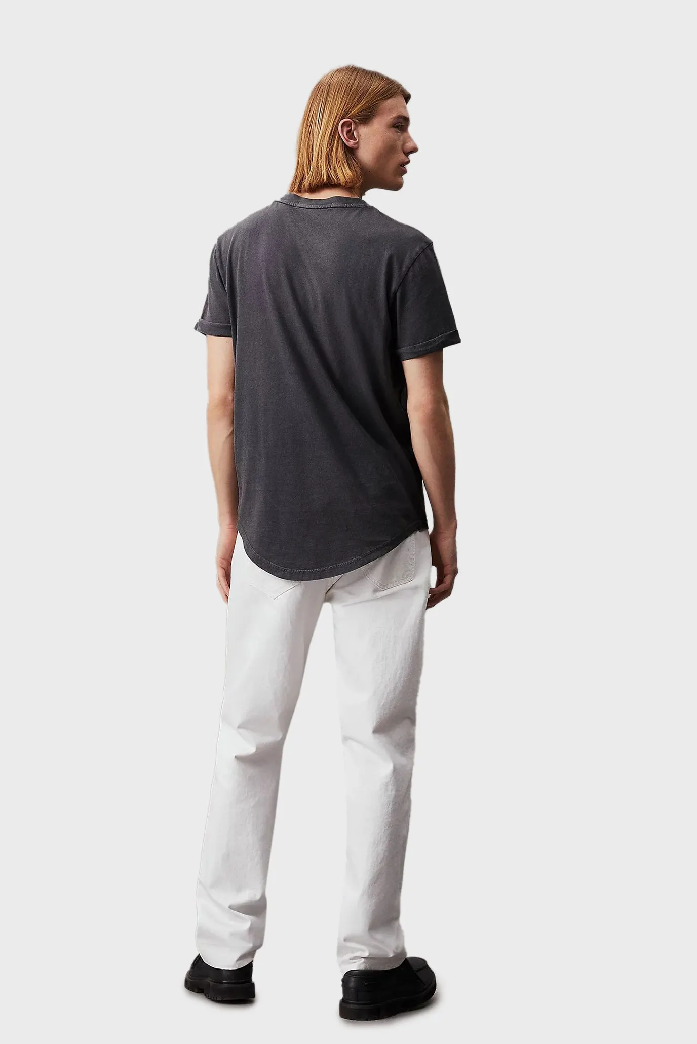 Мужская темно-серая футболка WASHED MONOLOGO BADGE TEE 3