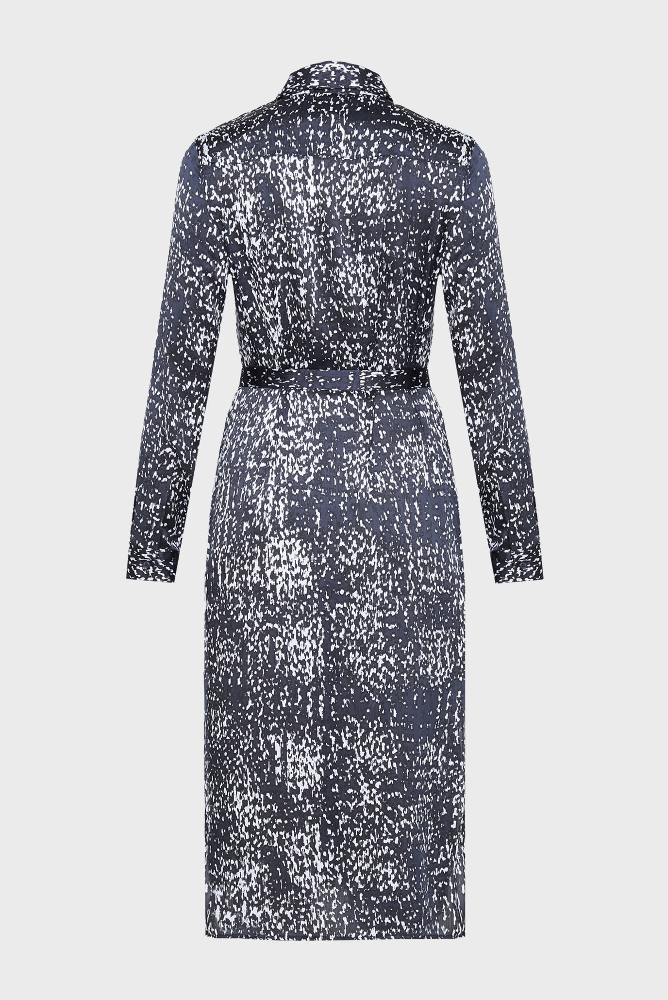 Платье/Printed Textured Satin LS Shirtd 2