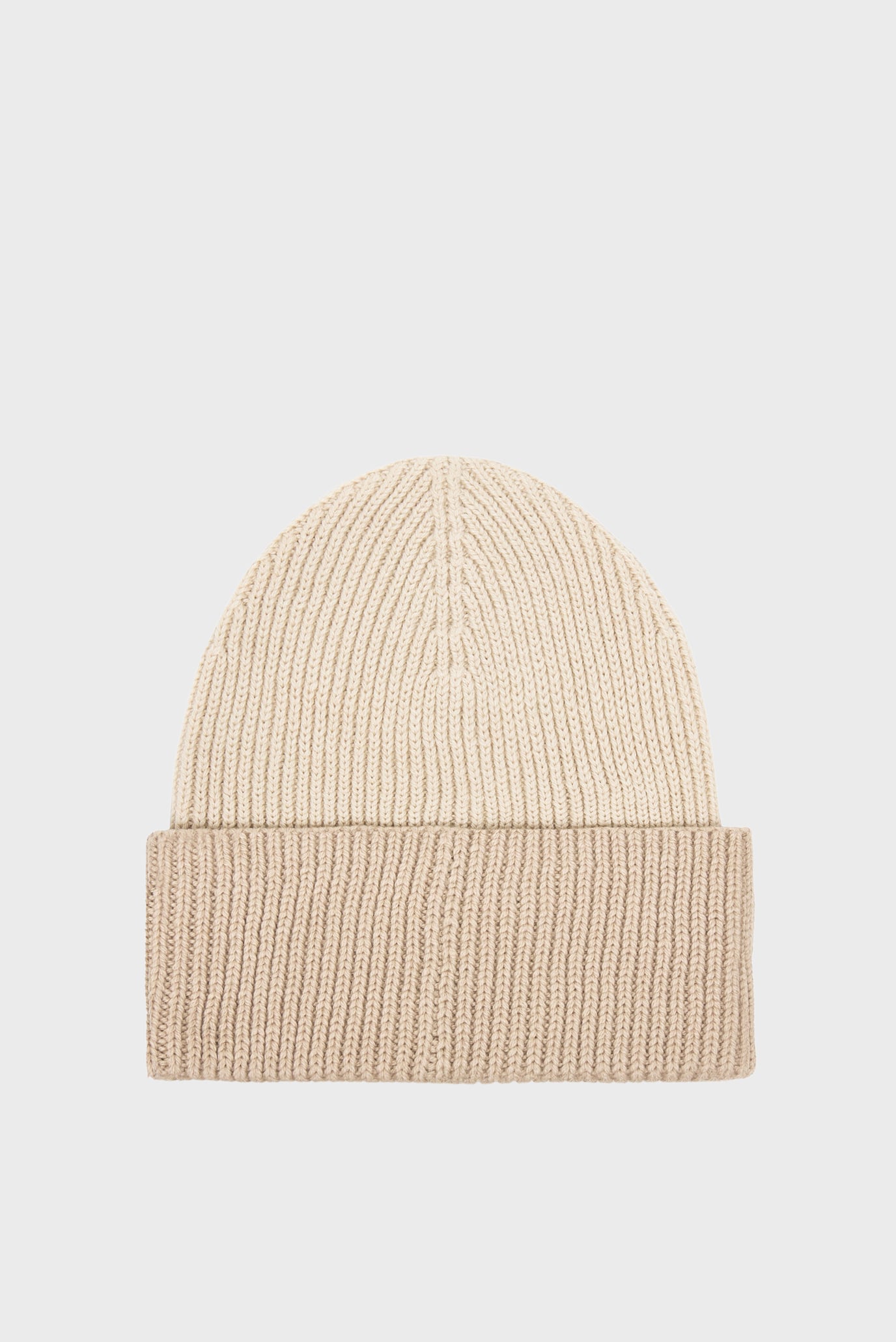 Шапка PATCH WOOL CHUNKY RIB BEANIE 3