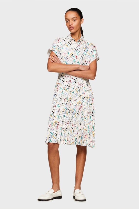 Платье AMD PLEATED SS KNEE DRESS