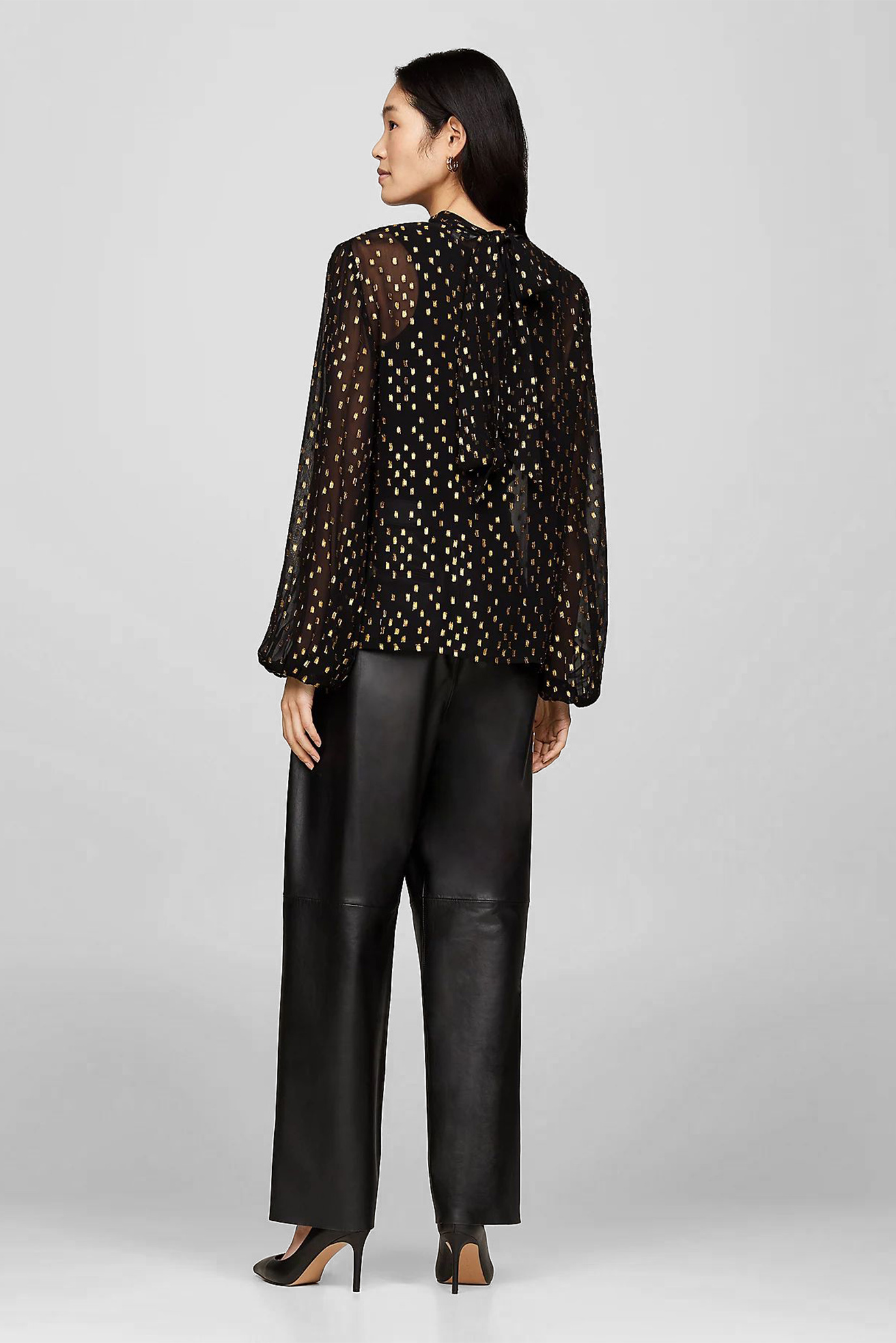 Блузка FIL COUPE LUREX TIE NECK BLOUSE 3