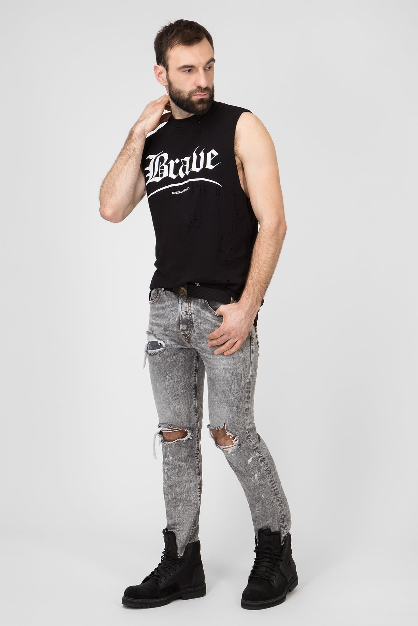 Мужские серые джинсы MHARKY 10