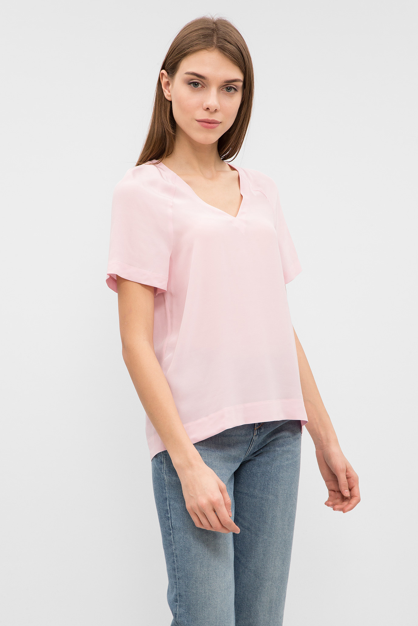 Женская розовая блуза 7