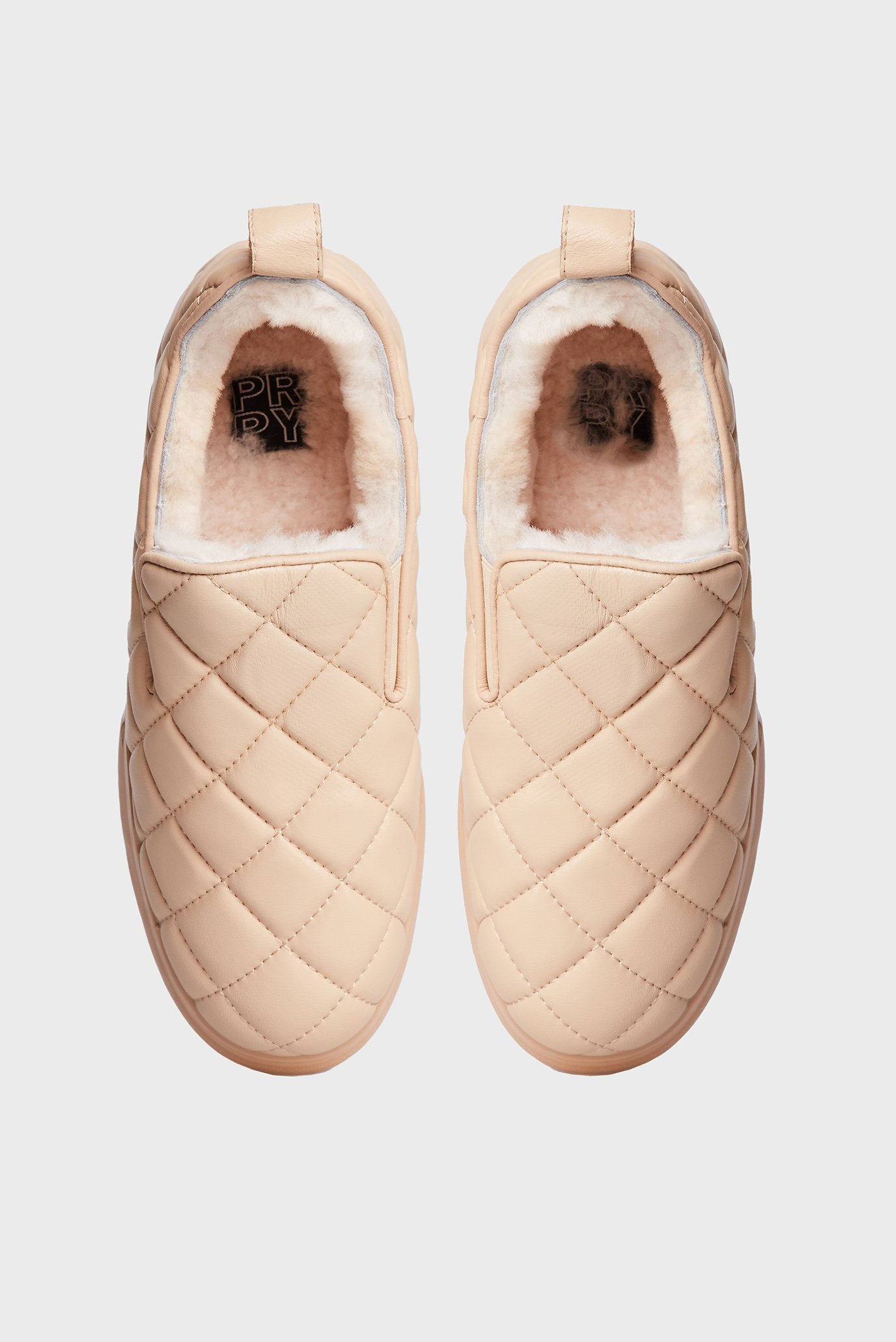 Женские бежевые кожаные лоферы Gannet 5