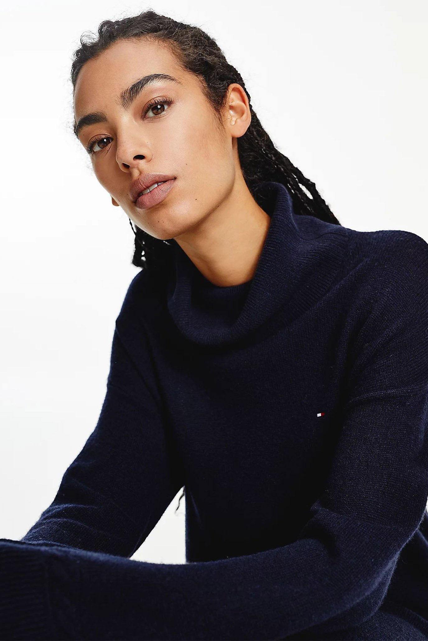 Платье SOFTWOOL ROLL-NK KNEE DRESS LS 3