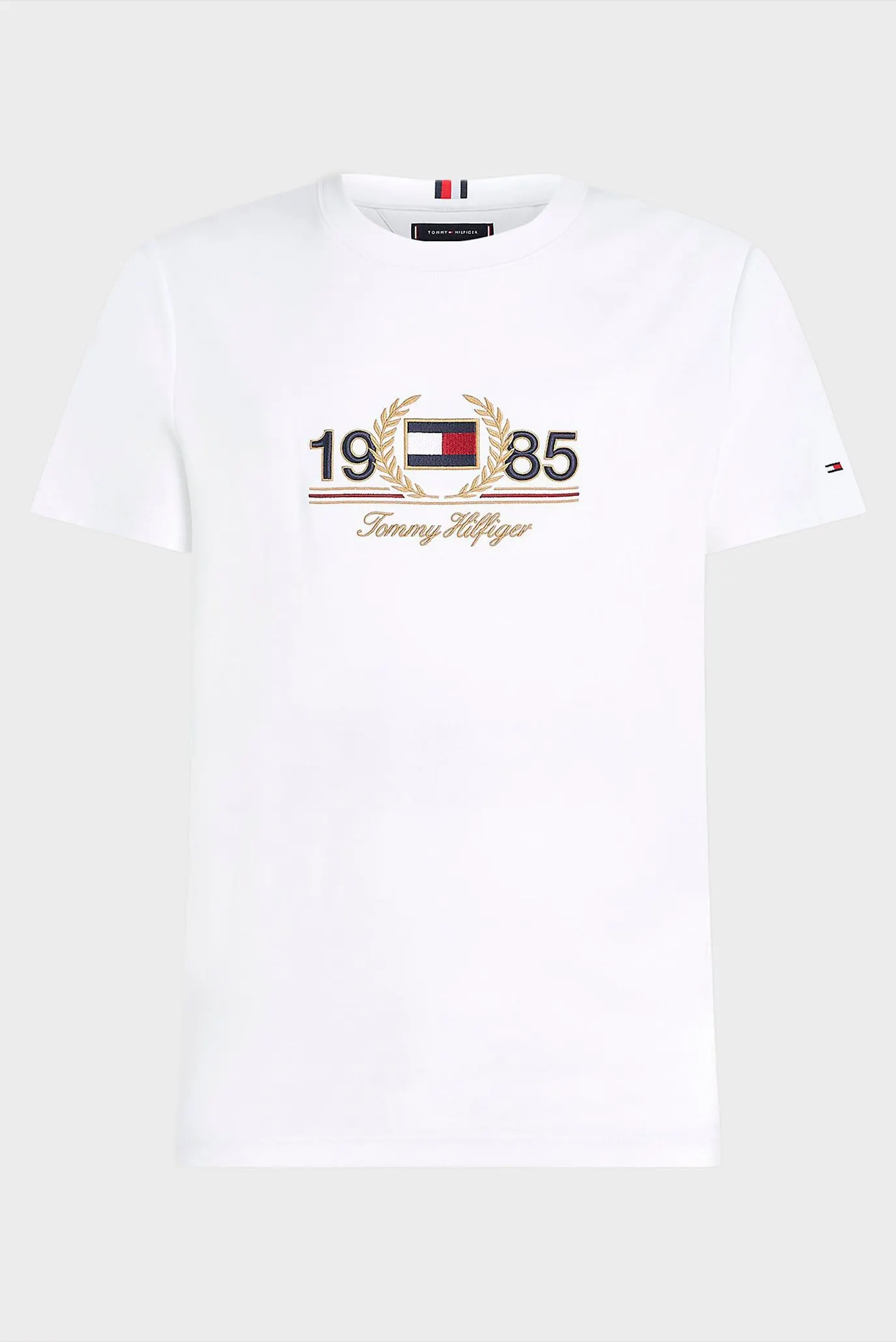 Мужская белая футболка ICON  LAUREL TEE 5