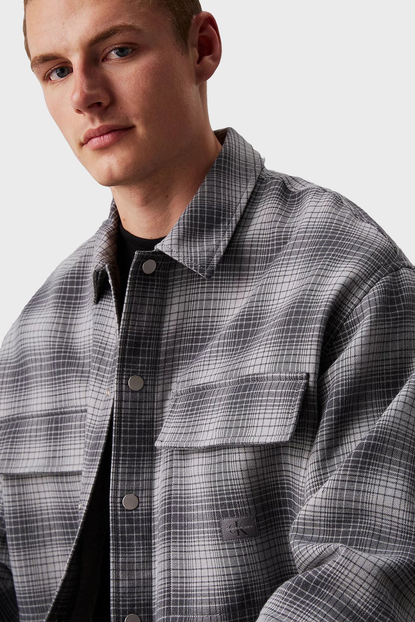 Мужская рубашка в клетку CHECK OVERSHIRT 2