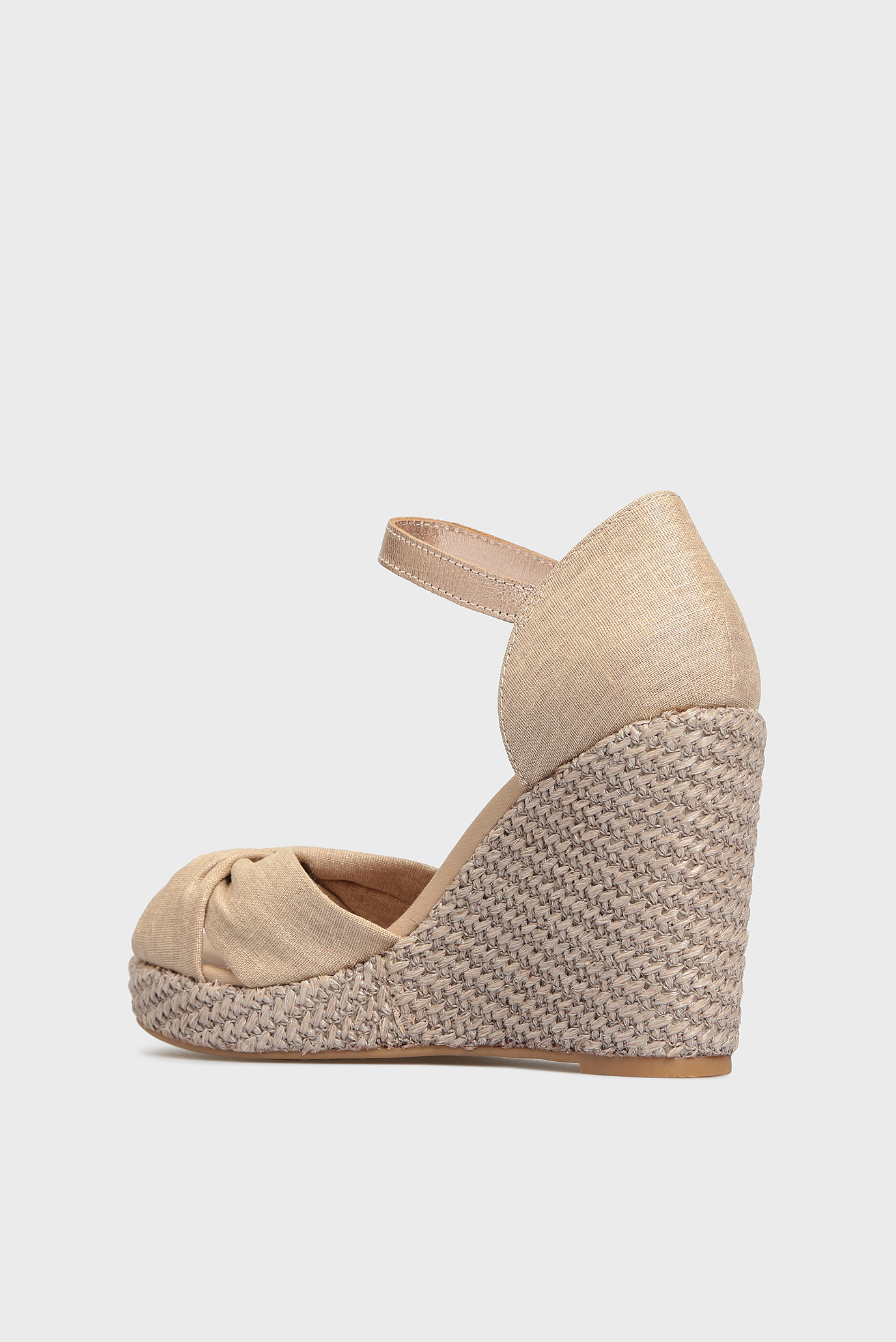 Женские бежевые босоножки ICONIC ELENA METALLIC CANVAS 10