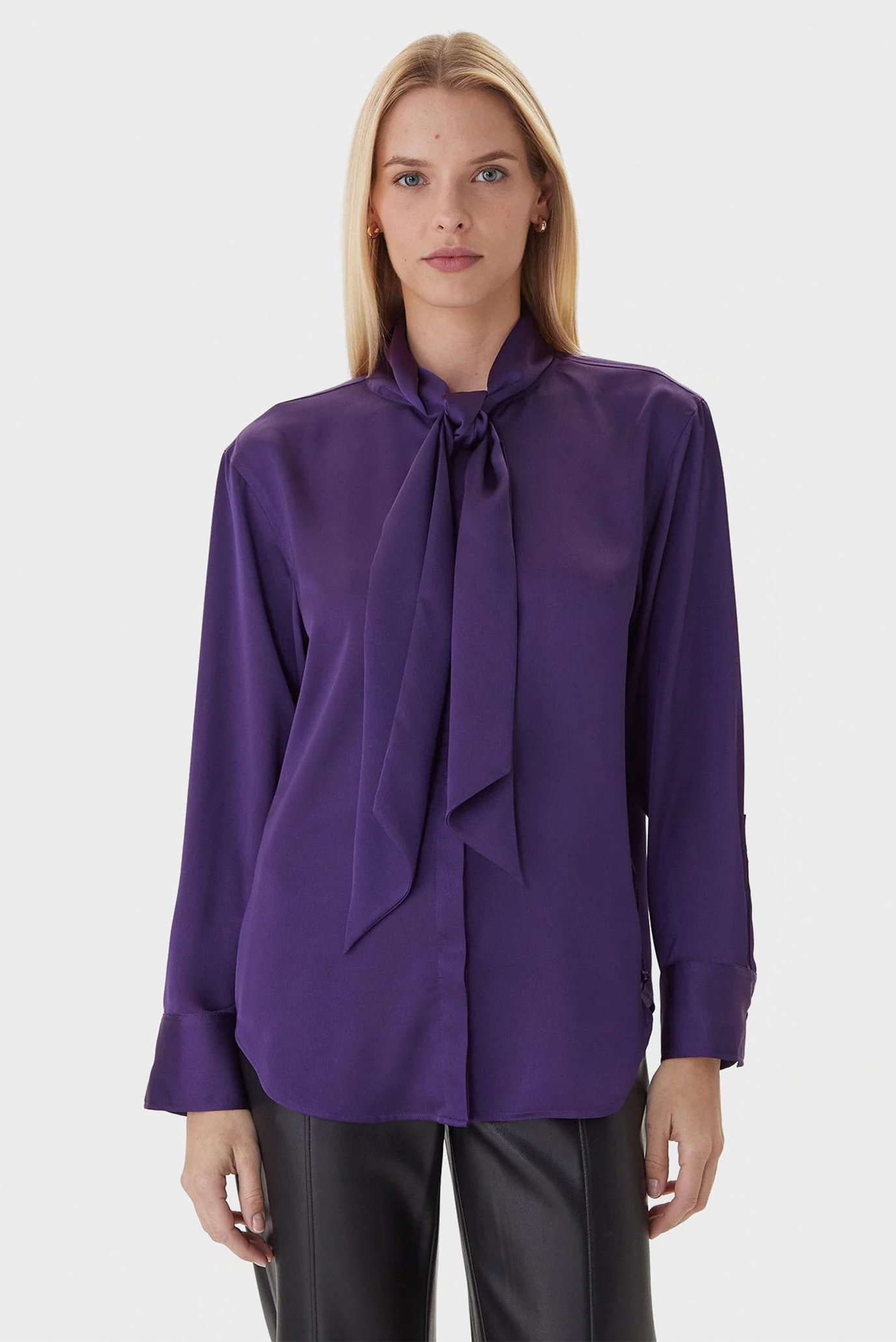 Рубашка Satin Shirt w Scarf 1