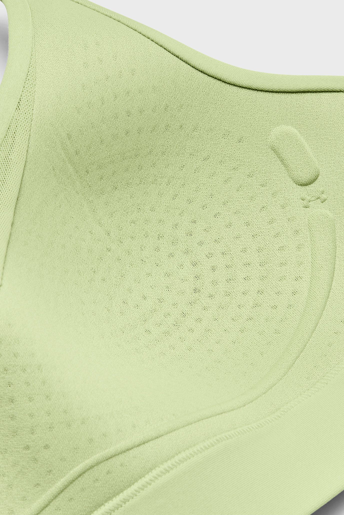 Женский салатовый топ UA Infinity High 2.0 Bra 6