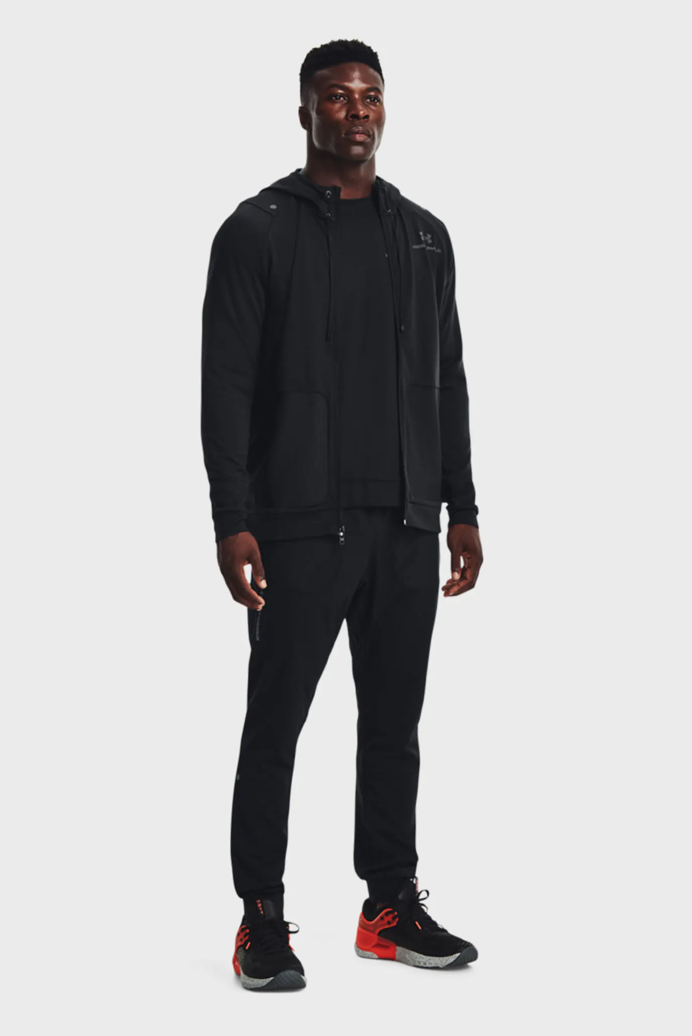 Мужские черные спортивные брюки UA RUSH ™ All Purpose Pants 2