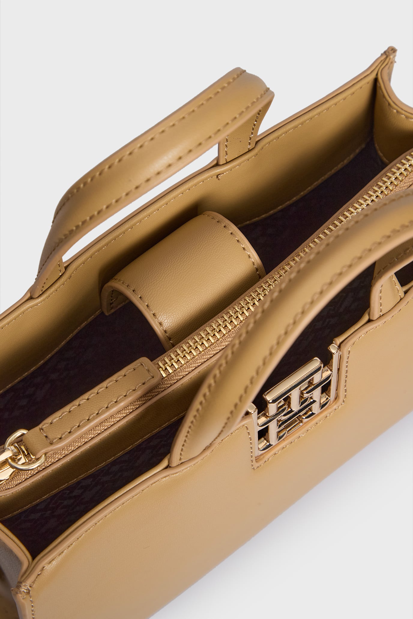 Женская бежевая сумка TH RESET MINI TOTE 6