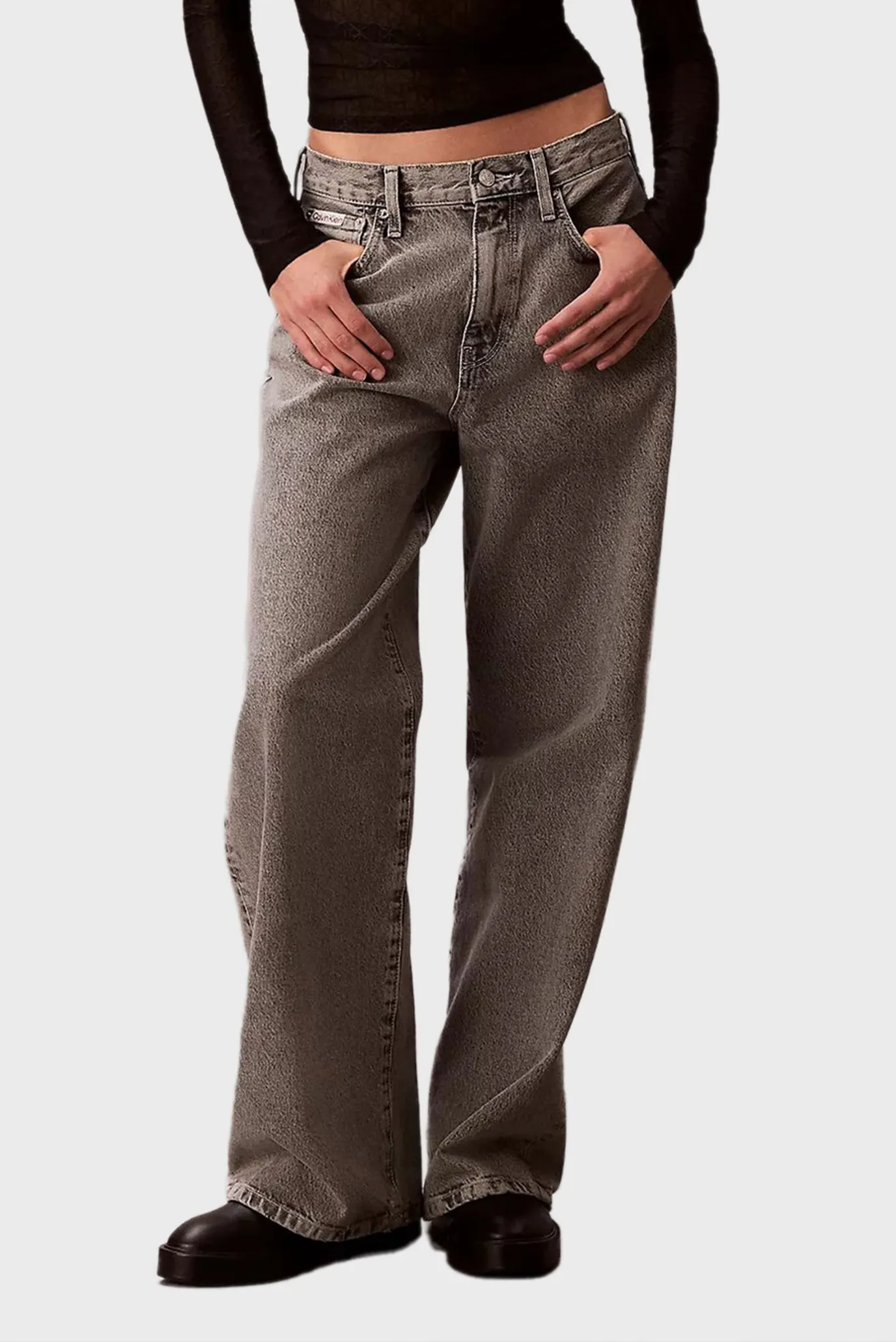 Джинсы THE WIDE LEG GREY STERLING 1