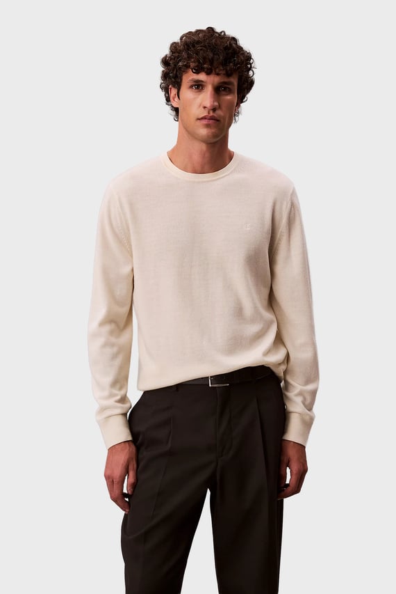 Свитер LS 100% MERINO CREW 14GG Calvin Klein