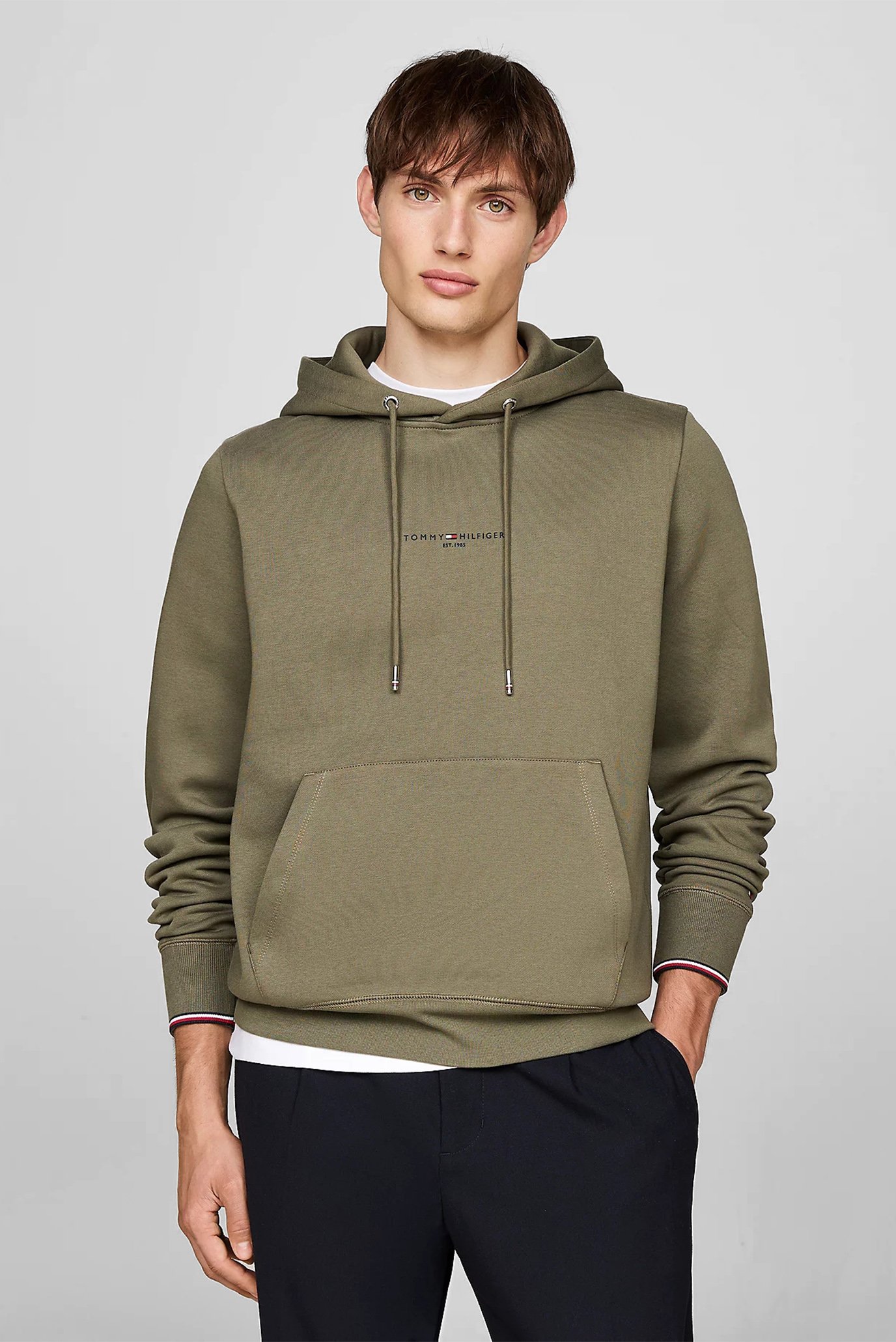 Худи/TOMMY LOGO TIPPED HOODY 1