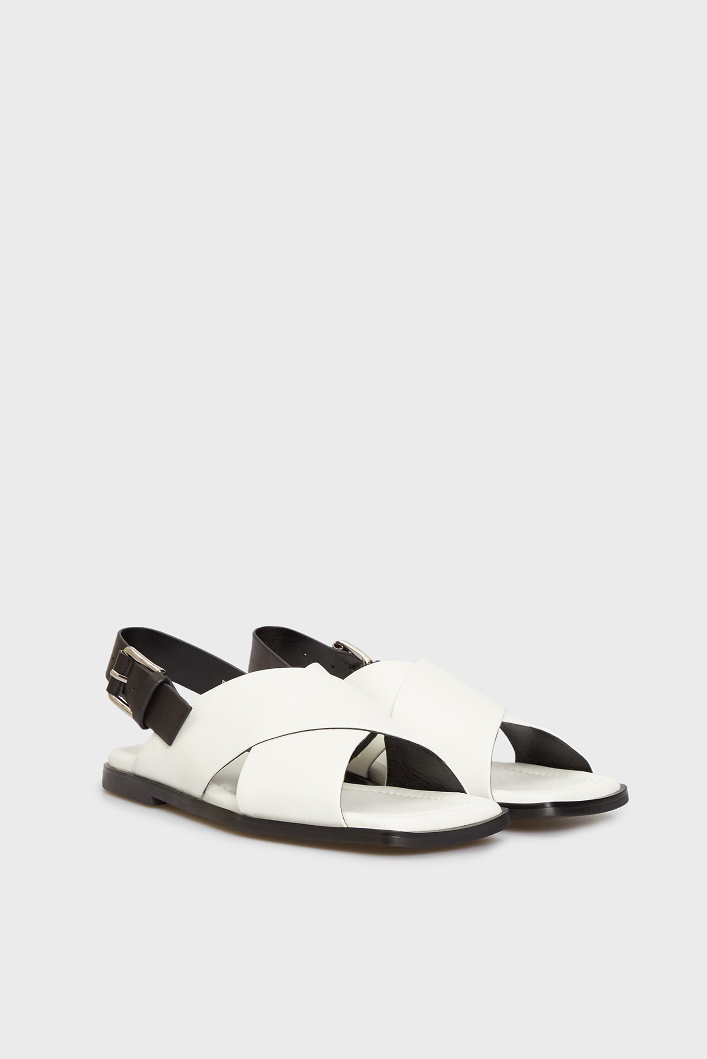 Женские белые кожаные сандалии RonniePRPY Женские белые кожаные сандалии Ronnie 2