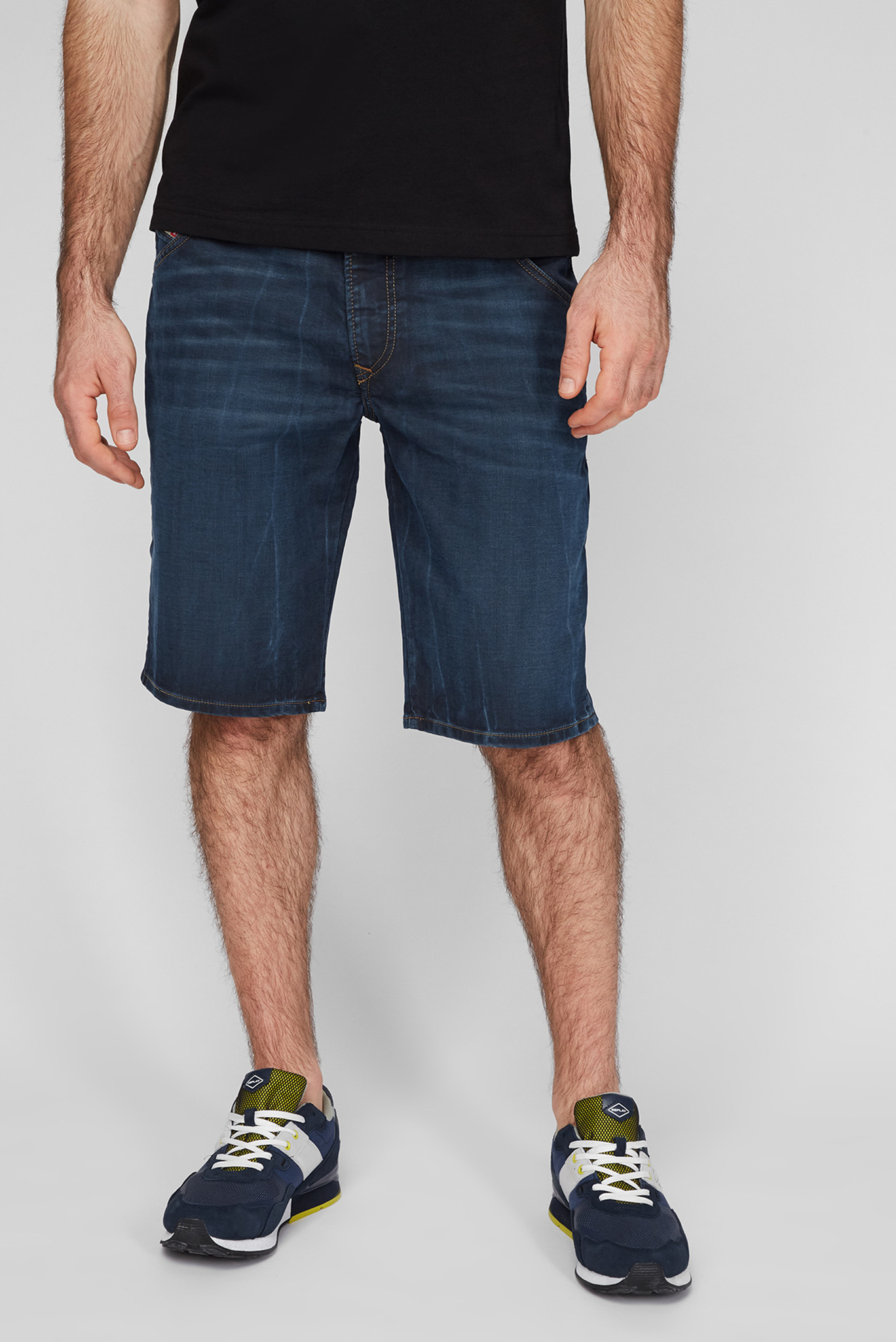 Мужские темно-синие джинсовые шорты D-KROOSHORT-Y-NE 1
