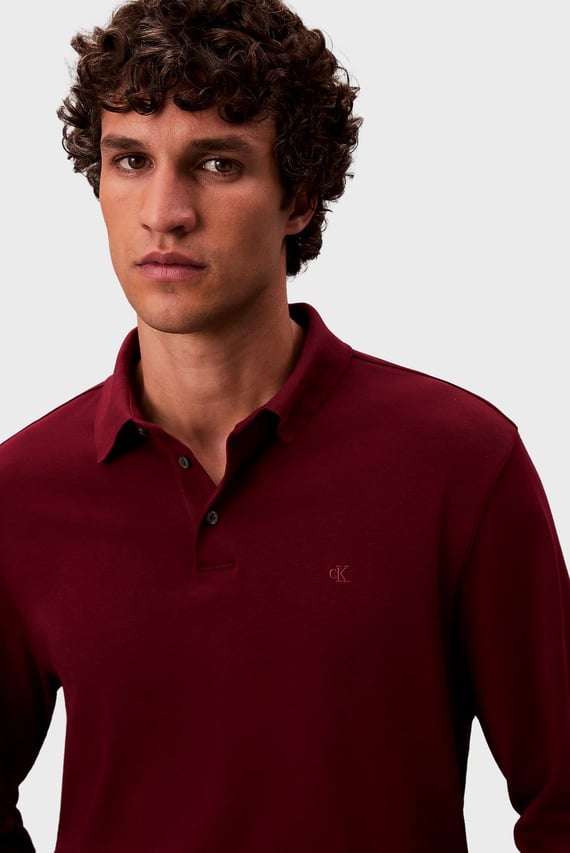 Поло с длинным рукавом LS SUPIMA COTTON SOLID POLO