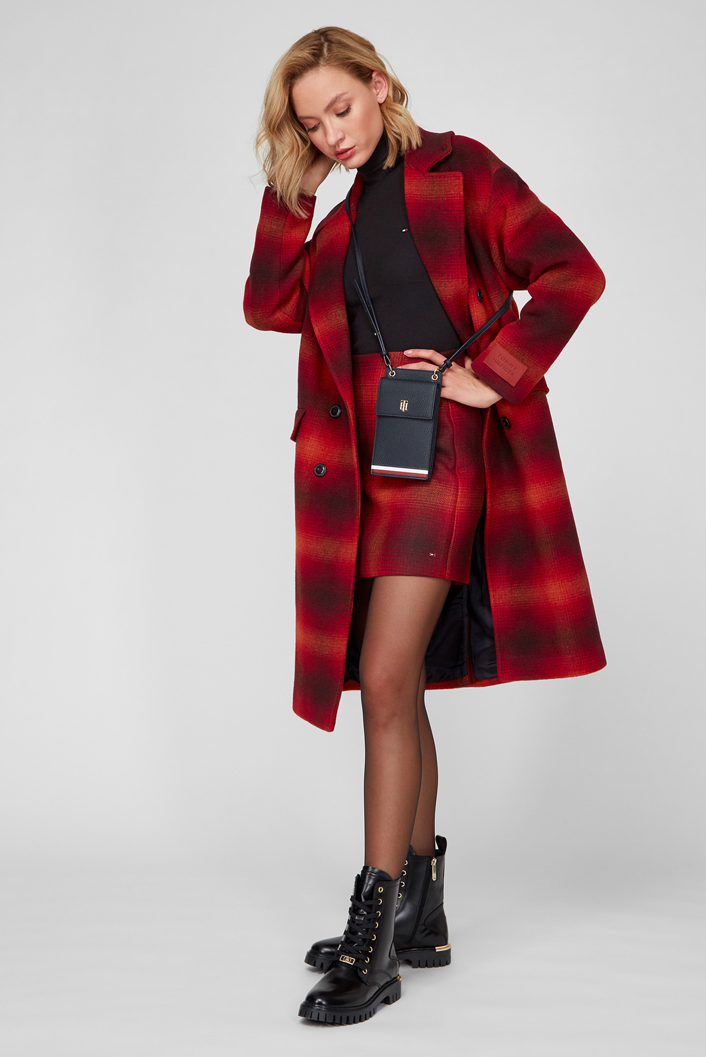 Женская юбка в клетку WOOL SHADOW 2