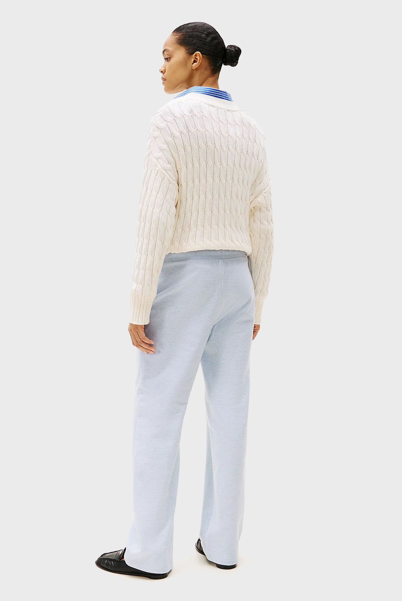 Женские голубые спортивные брюки TONAL FLAG STRAIGHTTommy Hilfiger Женские голубые спортивные брюки TONAL FLAG STRAIGHT 3