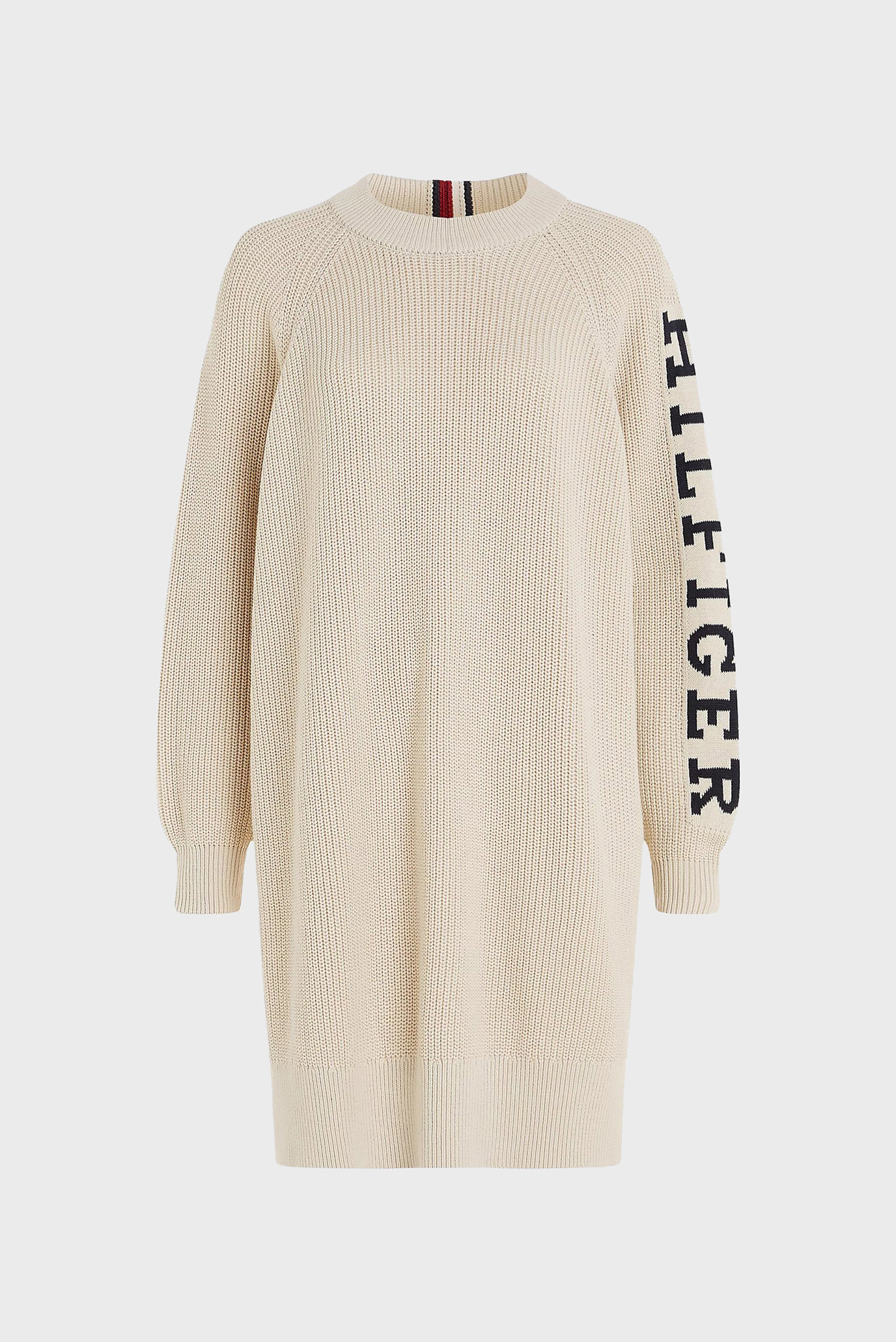 Женское бежевое платье PLACED HILFIGER SWEATER DRESS 6