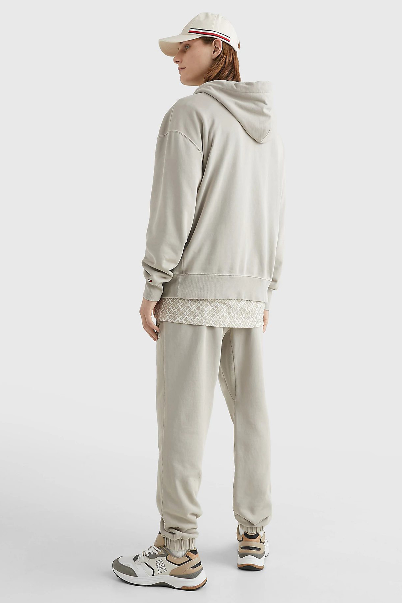 Мужское бежевое худи IMD GARMENT DYE 8