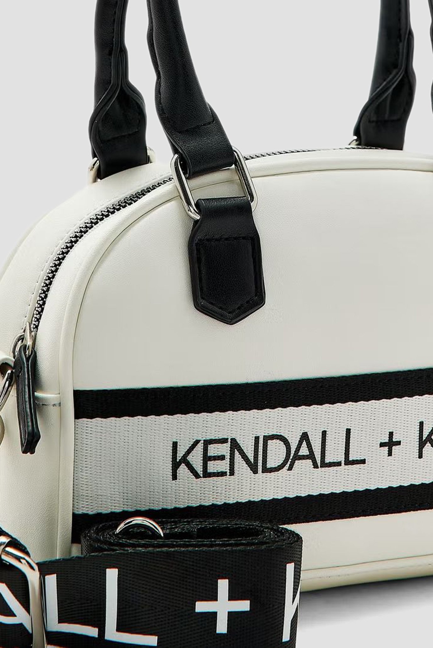 Сумка/K&K BAGS BOWLER BAG - WHITE * HBKK-123-00020-1Kendall + Kylie Сумка/K&K BAGS BOWLER BAG - WHITE * HBKK-123-00020-1 4