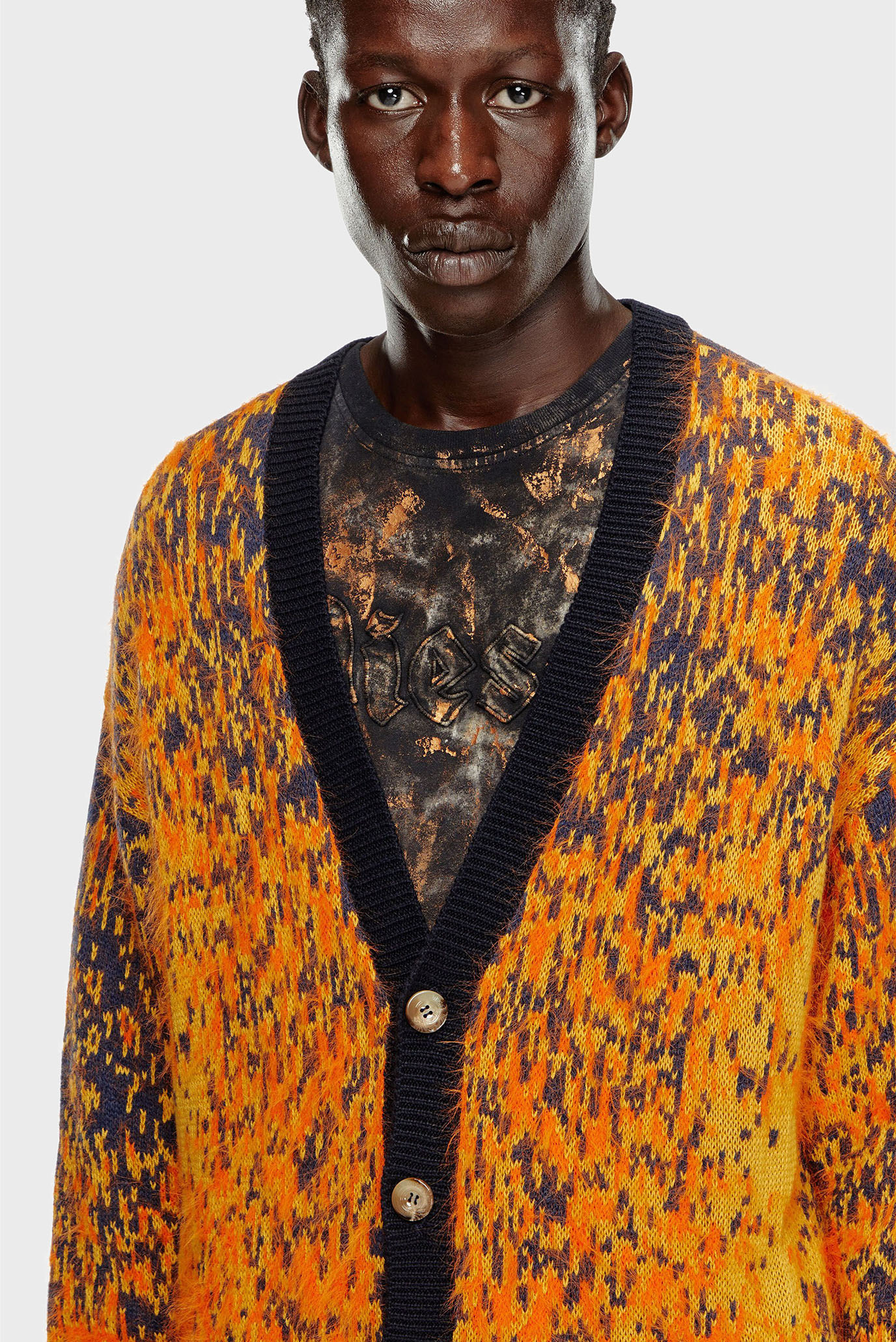 Мужской оранжевый кардиган K-RANGER 4