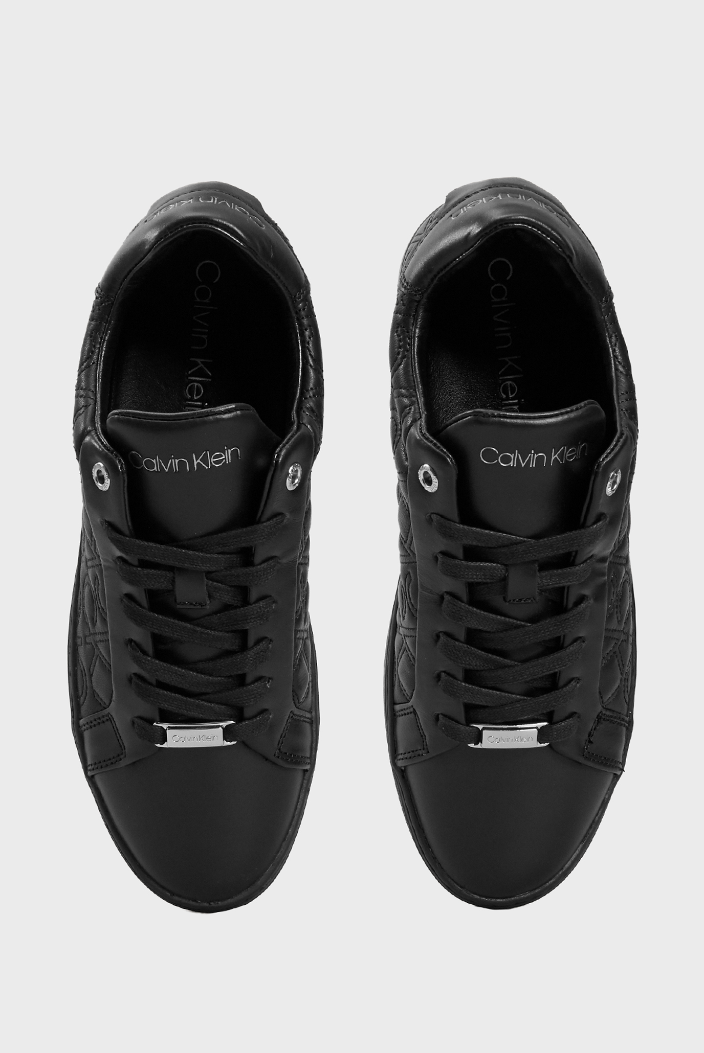 Женские черные кожаные сникеры 9