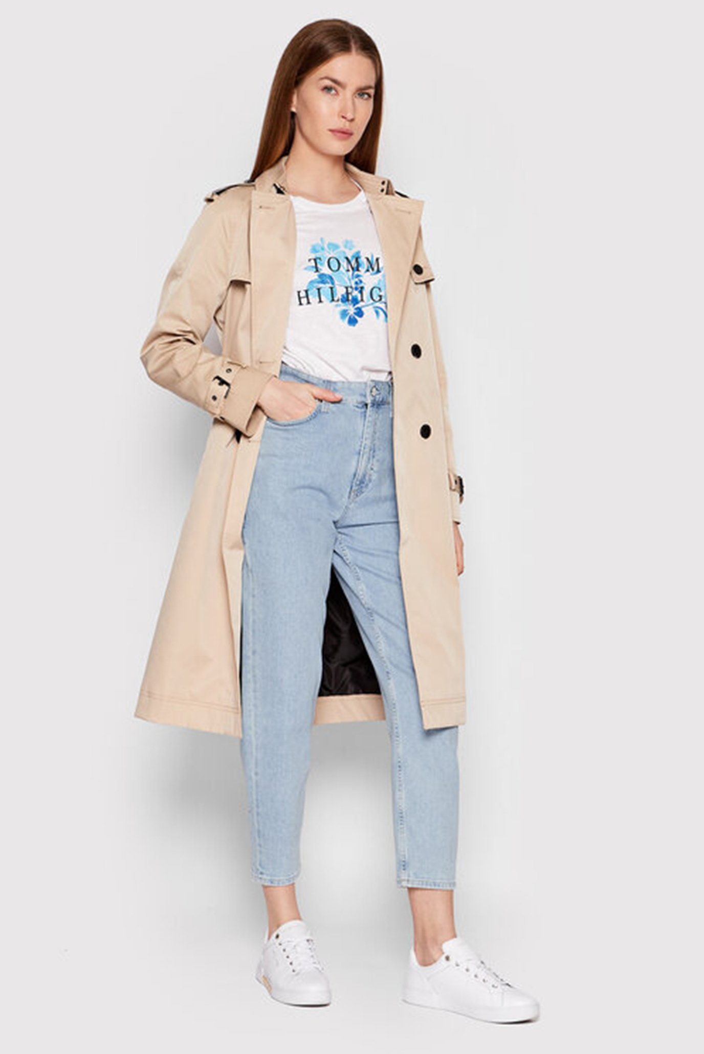 Футболка REGULAR SLUB FLORAL C-NK TEE SS 9