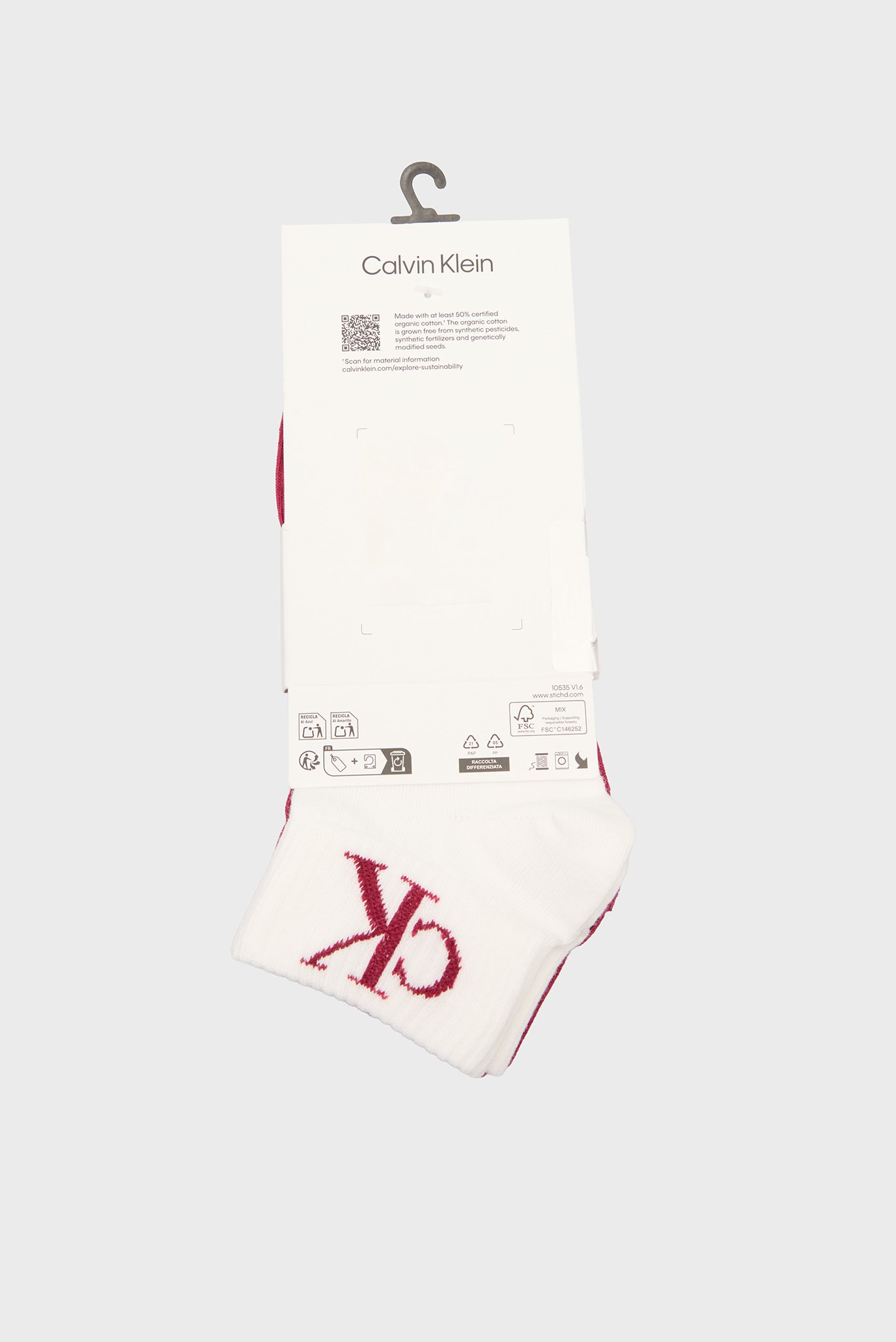 Носки CKJ WOMEN QUARTER 2P MONOGRAM 3