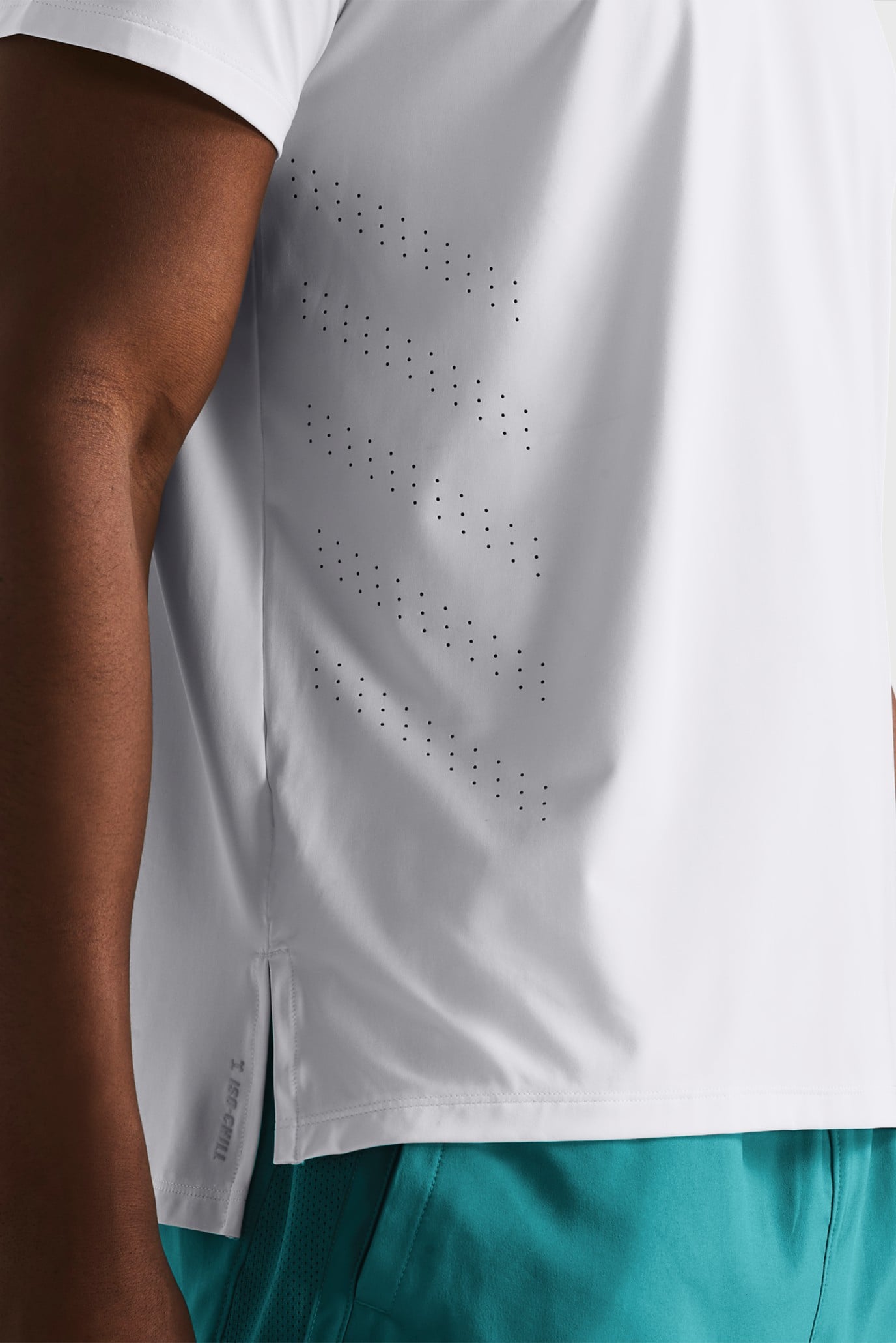 Мужская белая футболка UA Launch Elite Shortsleeve 3