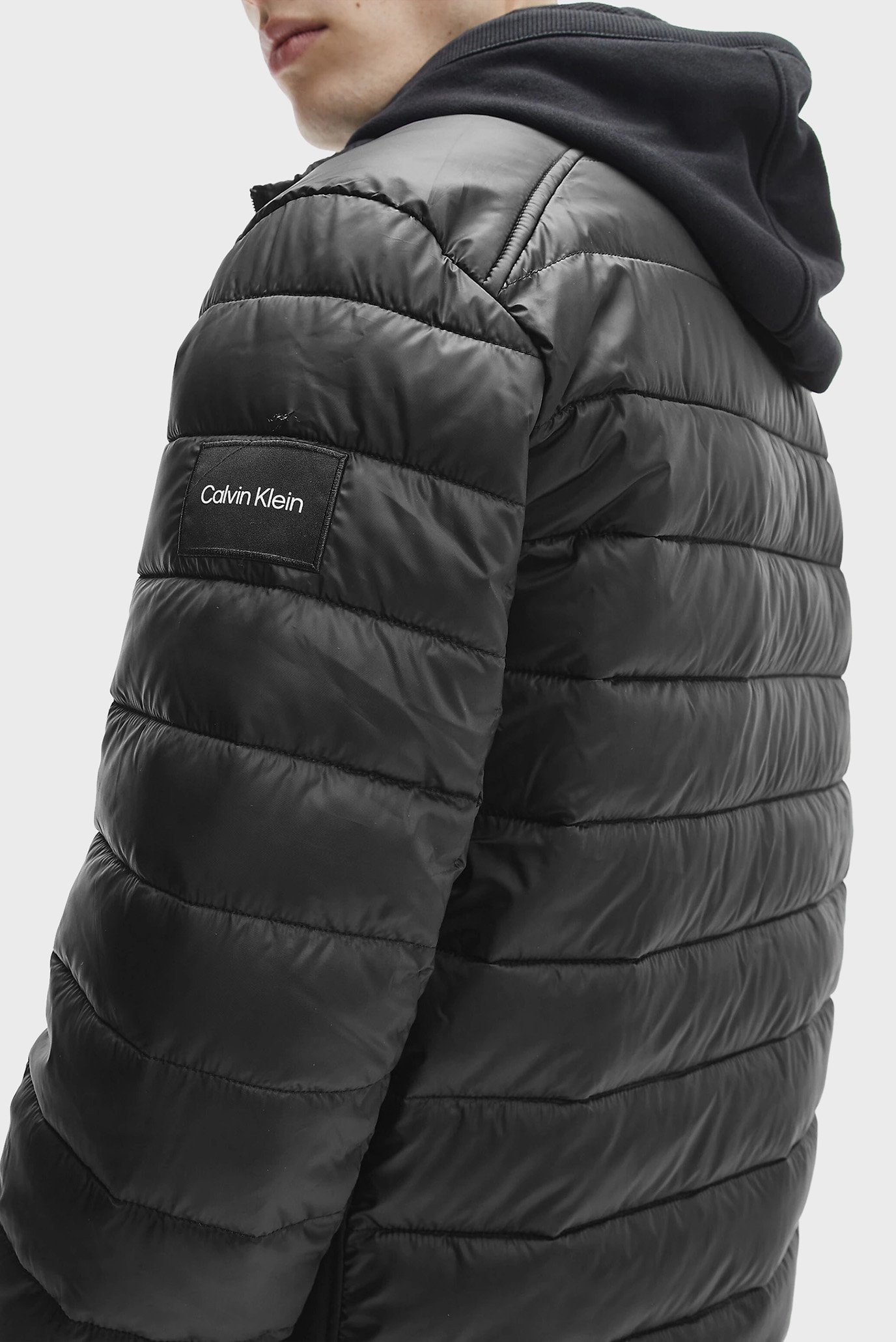 Мужская черная куртка RECYCLED SIDE LOGO 10