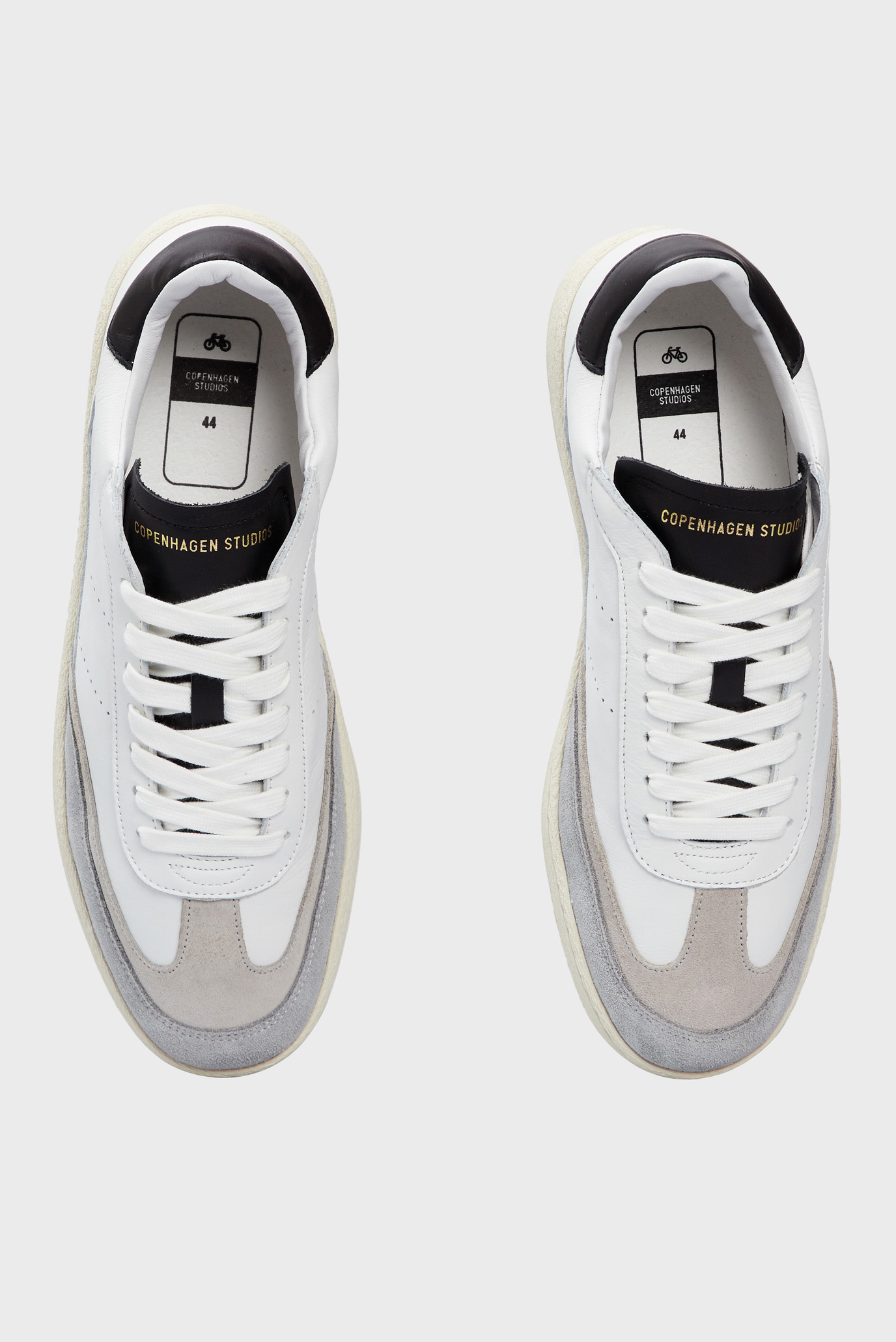 Мужские белые кожаные сникерсы 4