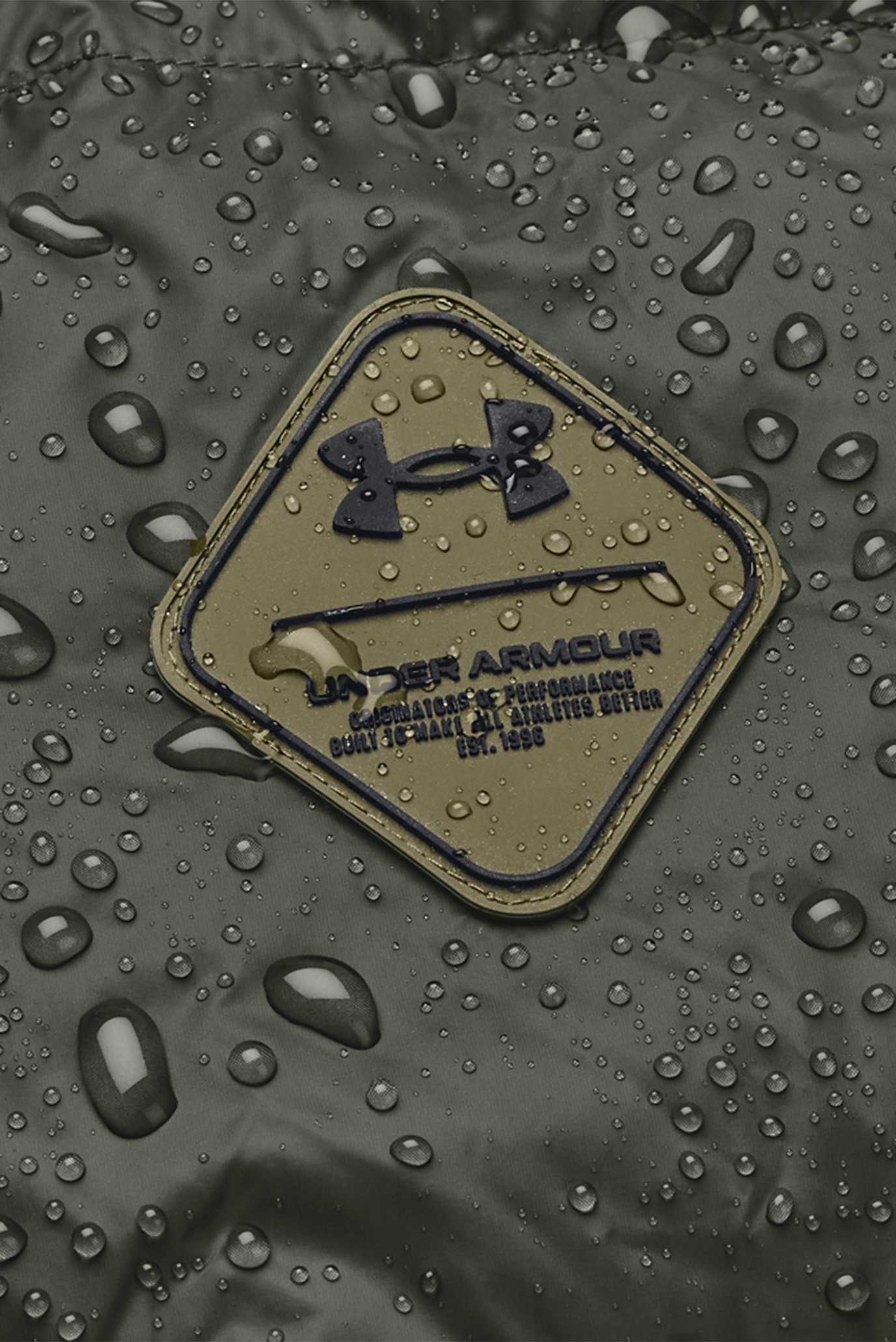 Мужской зеленый пуховик UA CGI Down Blocked Jkt 4