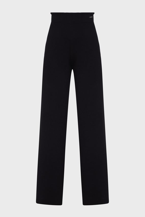 Женские черные шерстяные брюки DF WOOL BLEND STRAIGHT PANT