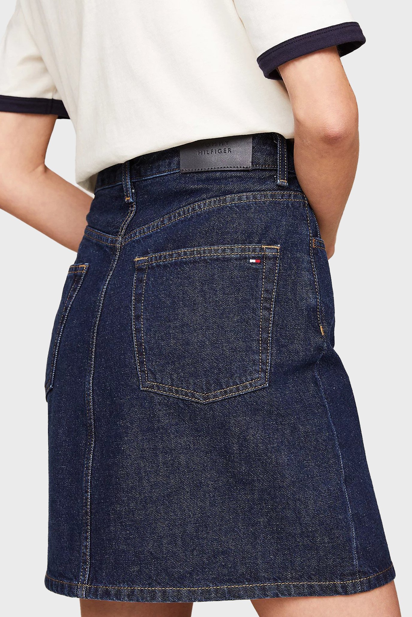 Женская темно-синяя джинсовая юбка DNM MINI SKIRT HW CLER 2