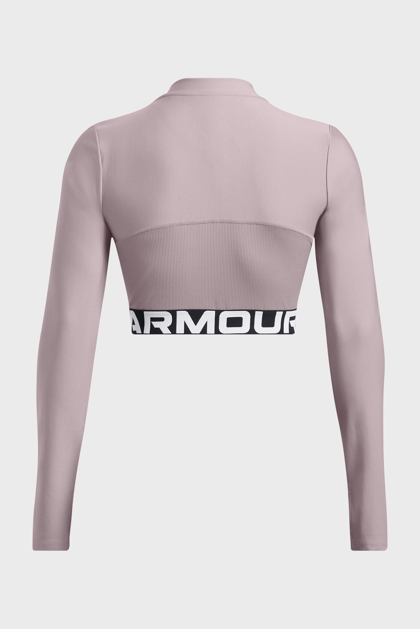 Женский пудровый топ HeatGear Rib 1 4 Zip LS 4