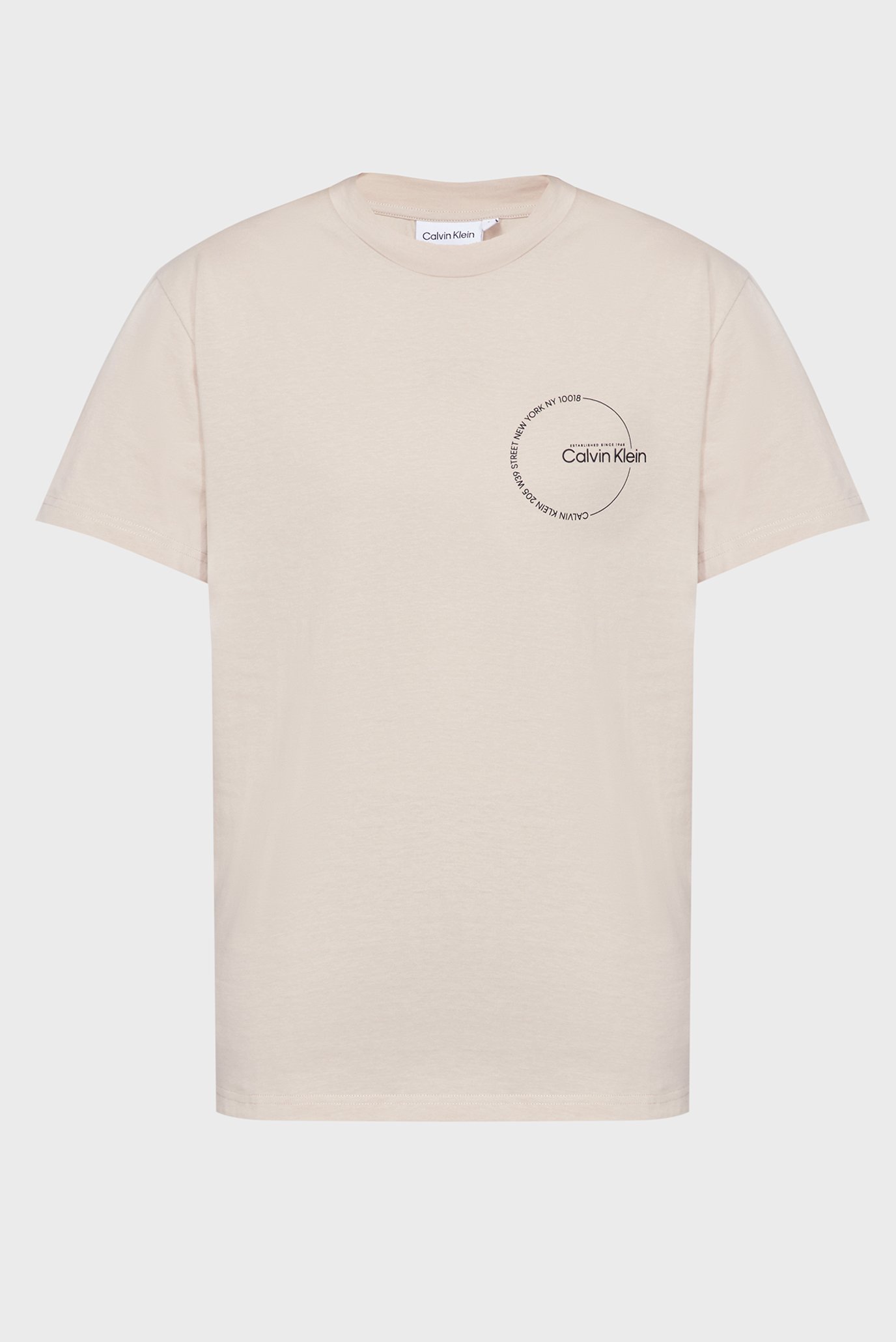 Женская бежевая футболка CIRCLE PRINT GRAPHIC 1