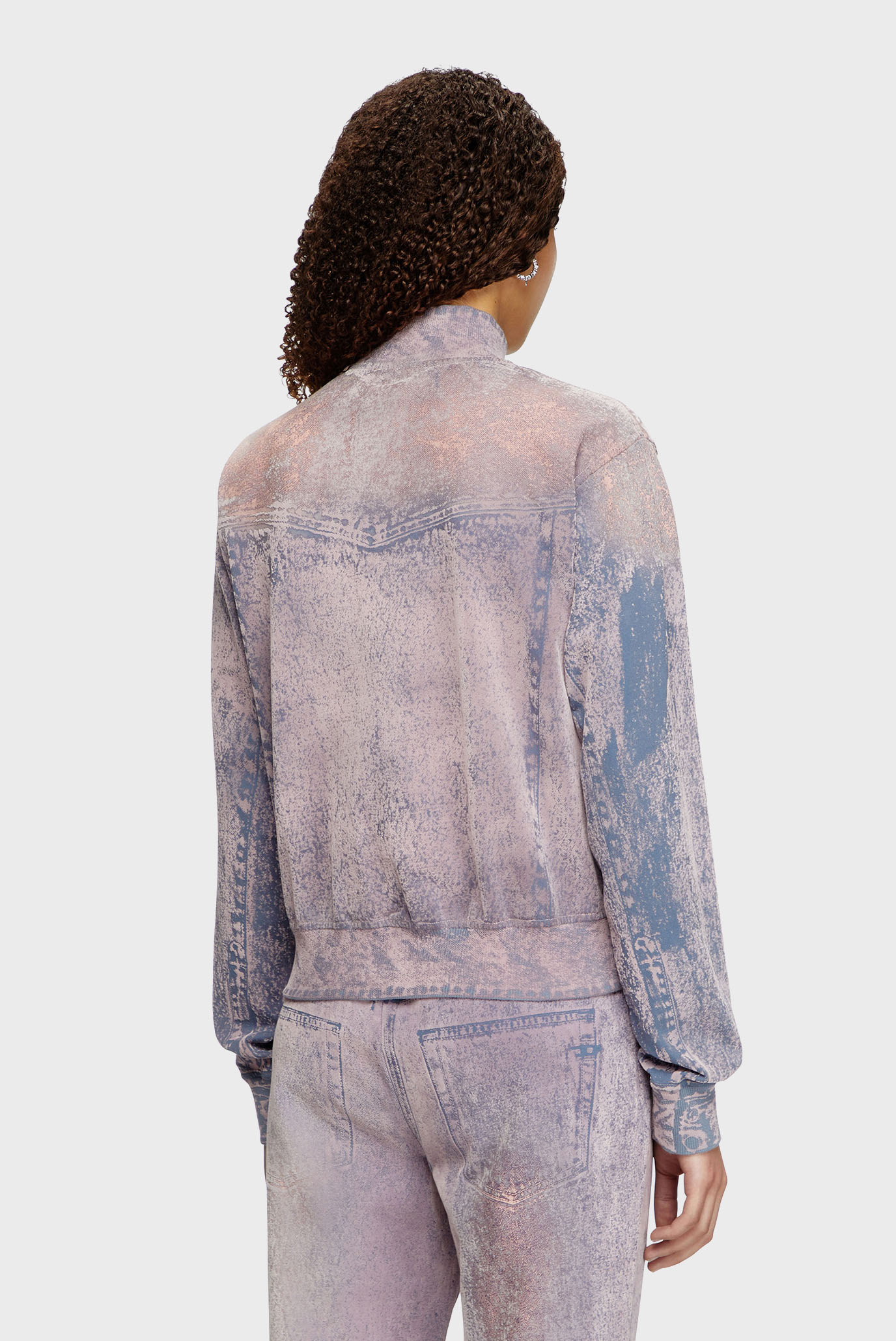 Женская сиреневая спортивная кофта F-SLITLY 3