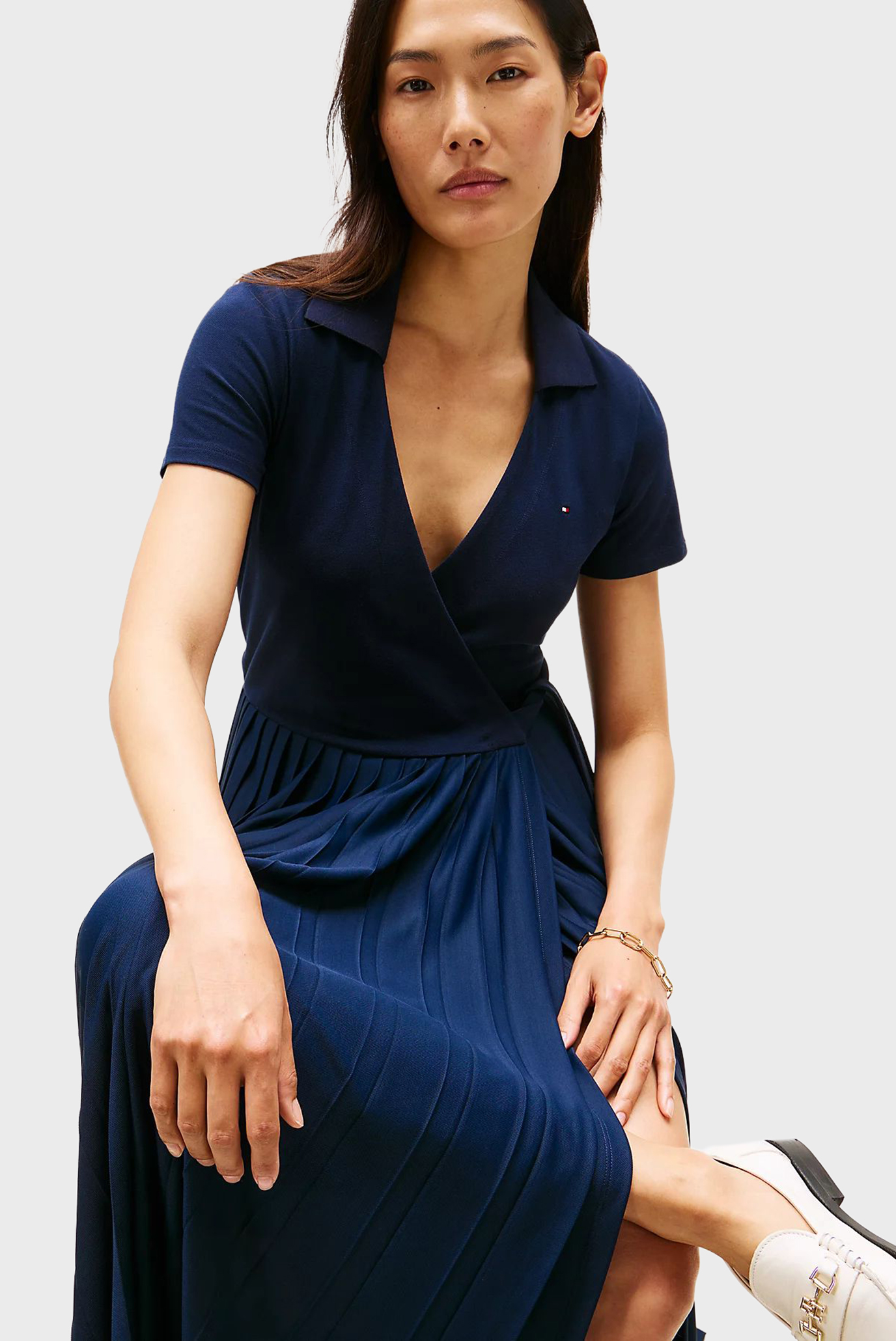 Платье 1985 PLEATED WRAP POLO DRS 4