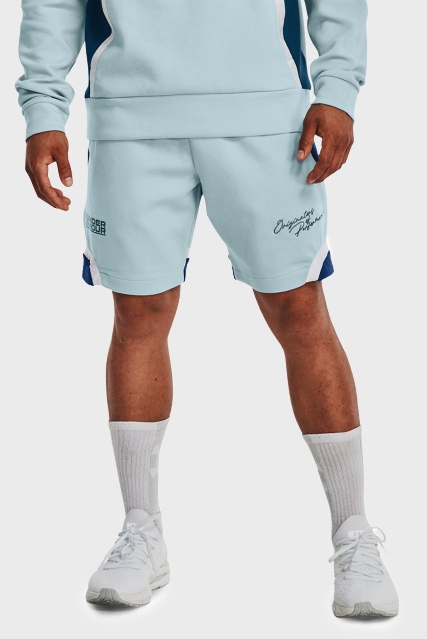 Мужские голубые шорты UA Summit Knit Shorts 1