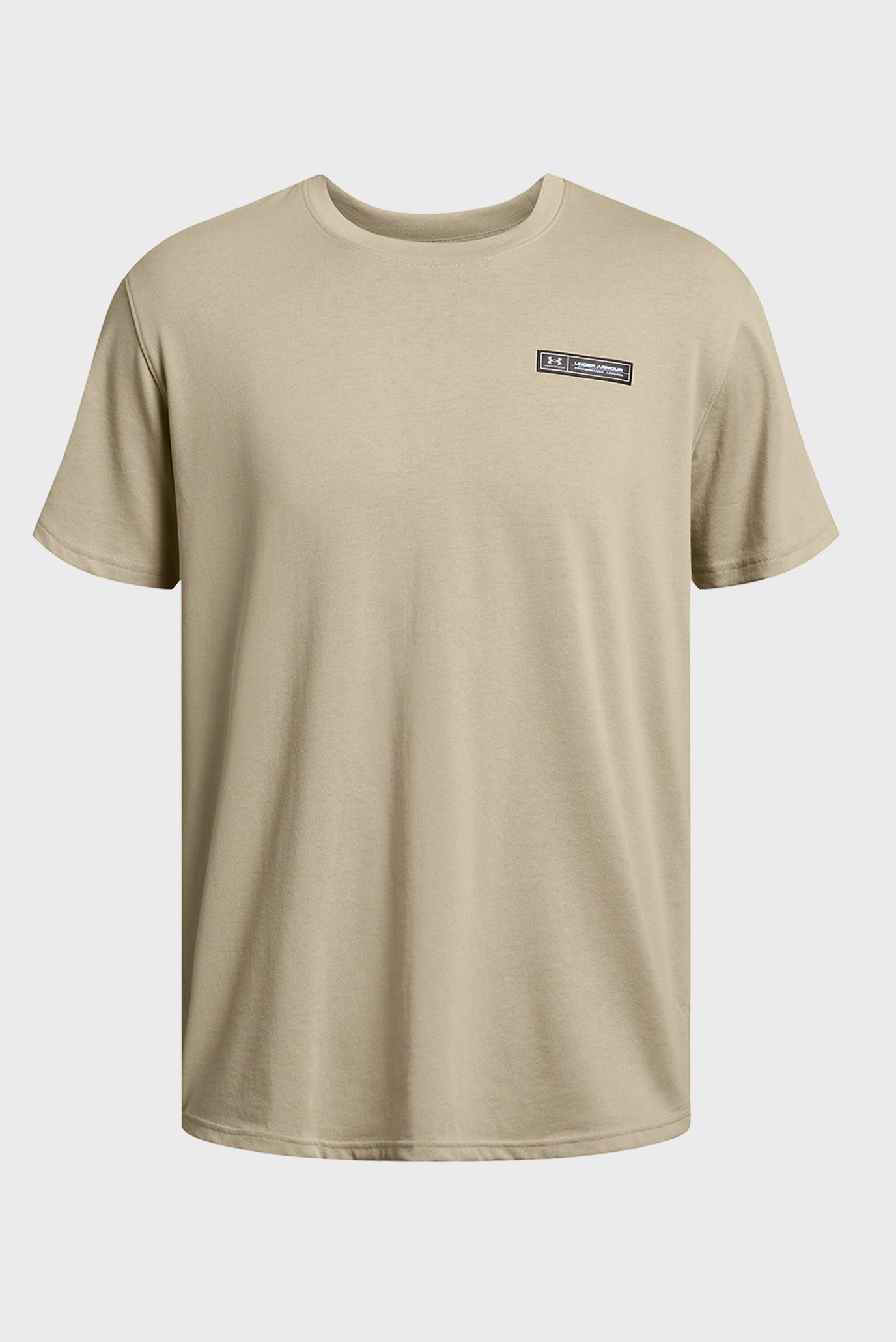 Мужская бежевая футболка UA HW ARMOUR LABEL SS 4